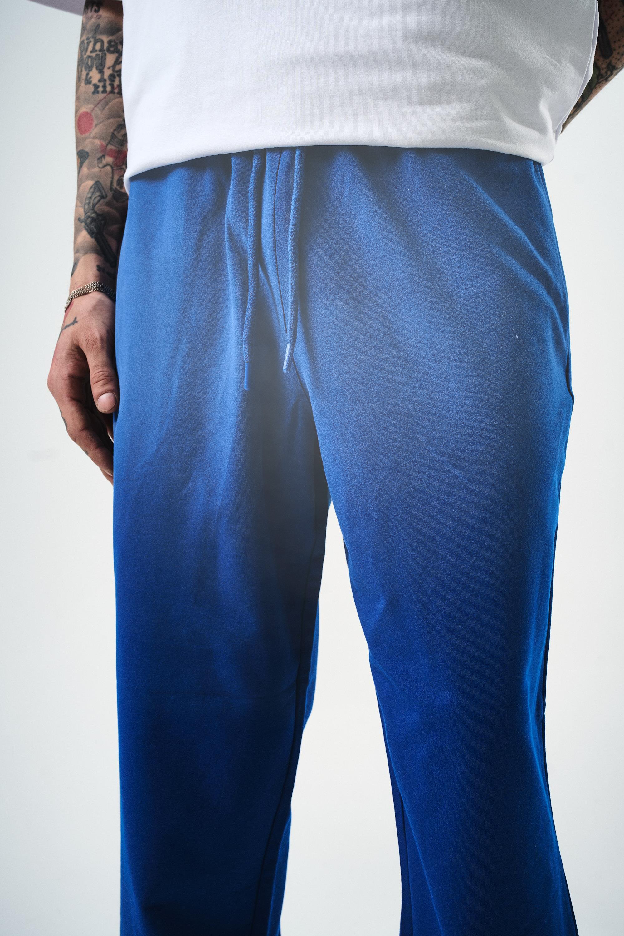 Erkek Sprey Baggy Eşofman Altı Saks