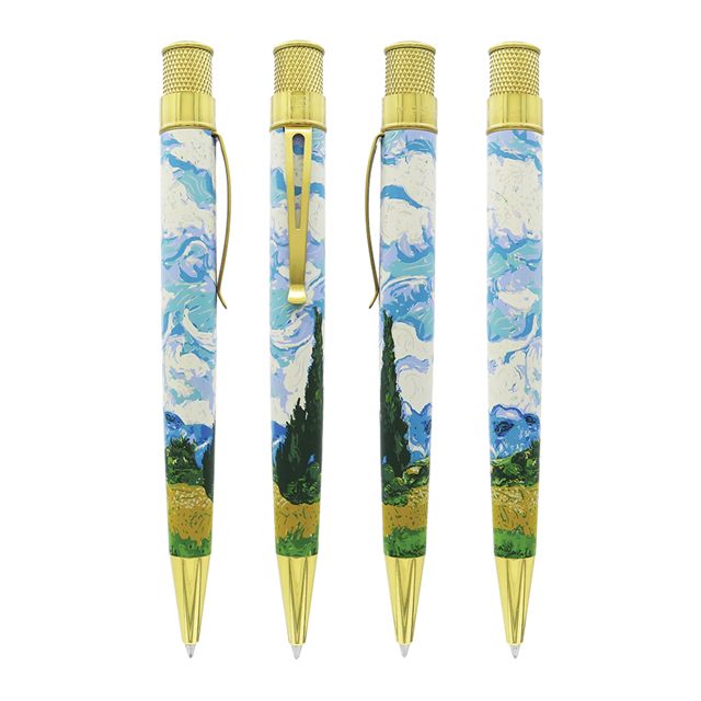 Retro 51-The Met Van Gogh Wheat Fields & Cypresses Roller Kalem-Roller Kalem-2-Milagron.com