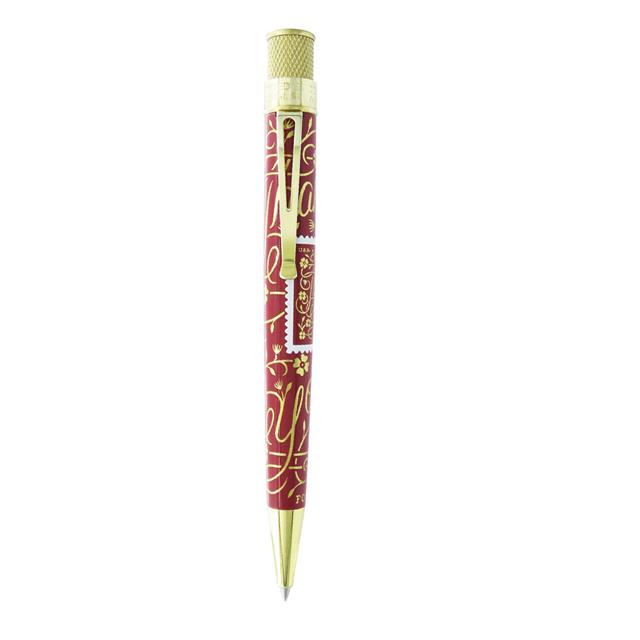 Retro 51-Retro 51 Usps Thank You Stamp Roller Kalem Maroon Prr 2257-Roller Kalem-2-Milagron.com