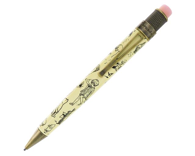 Retro 51-Winnie The Pooh Decorations By E.H. Shepard Tornado™ Mekanik Uçlu Kalem-Mekanik Uçlu Kalem-1-Milagron.com