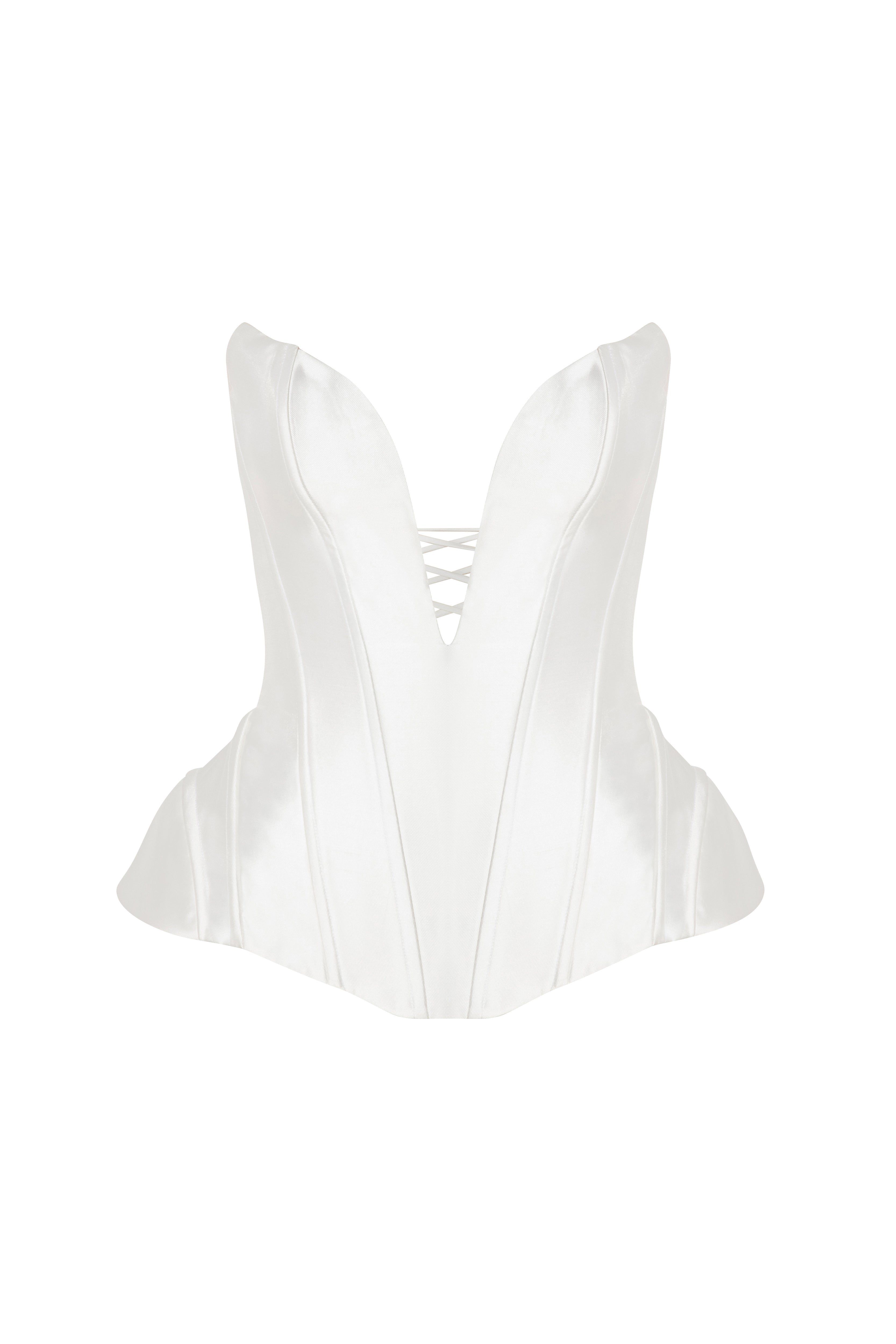 Roccie-Cecilia Voluminous Strapless Corset-Corsets-1-Milagron.com