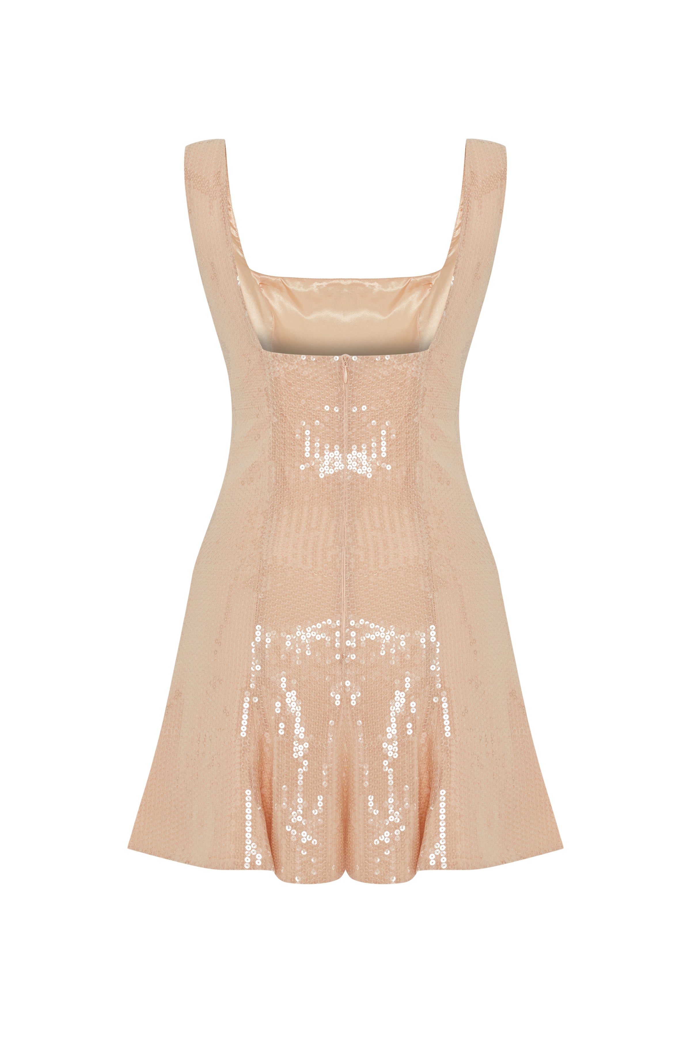 Roccie-Cristina Strappy Sequined Mini Dress-Elbise-6-Milagron.com