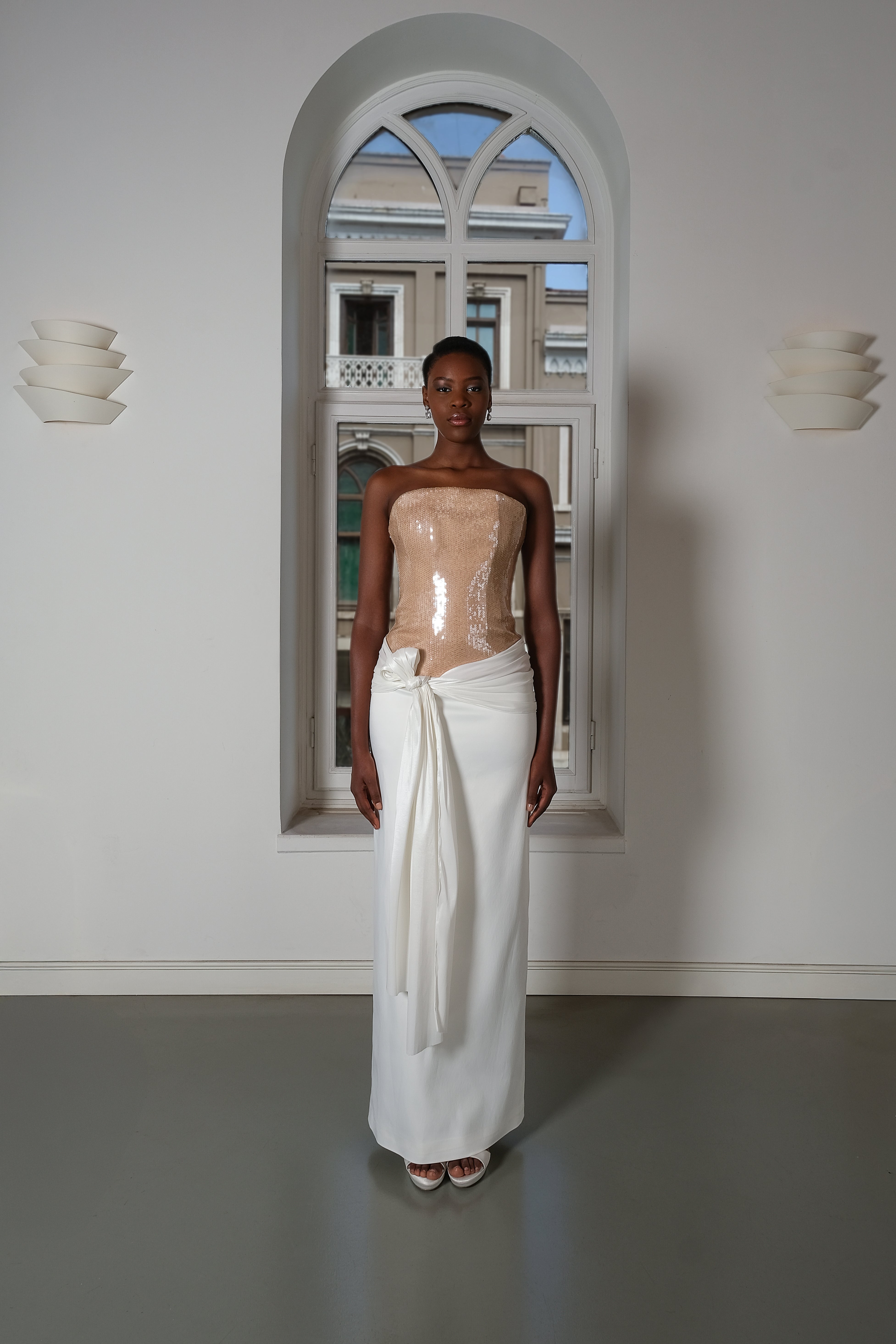 Roccie-Isabella Strapless Long Dress-Elbise-1-Milagron.com