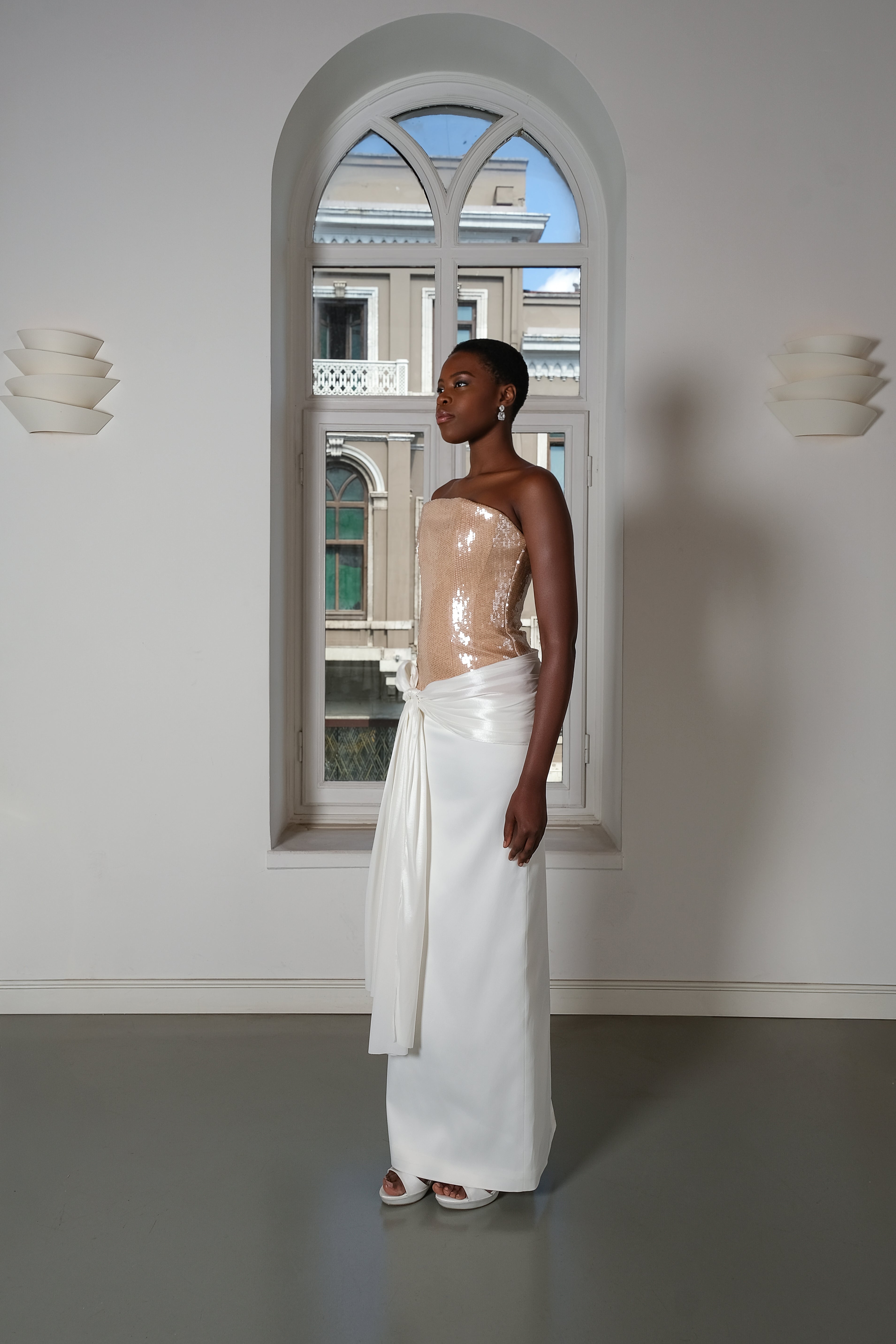 Roccie-Isabella Strapless Long Dress-Elbise-3-Milagron.com