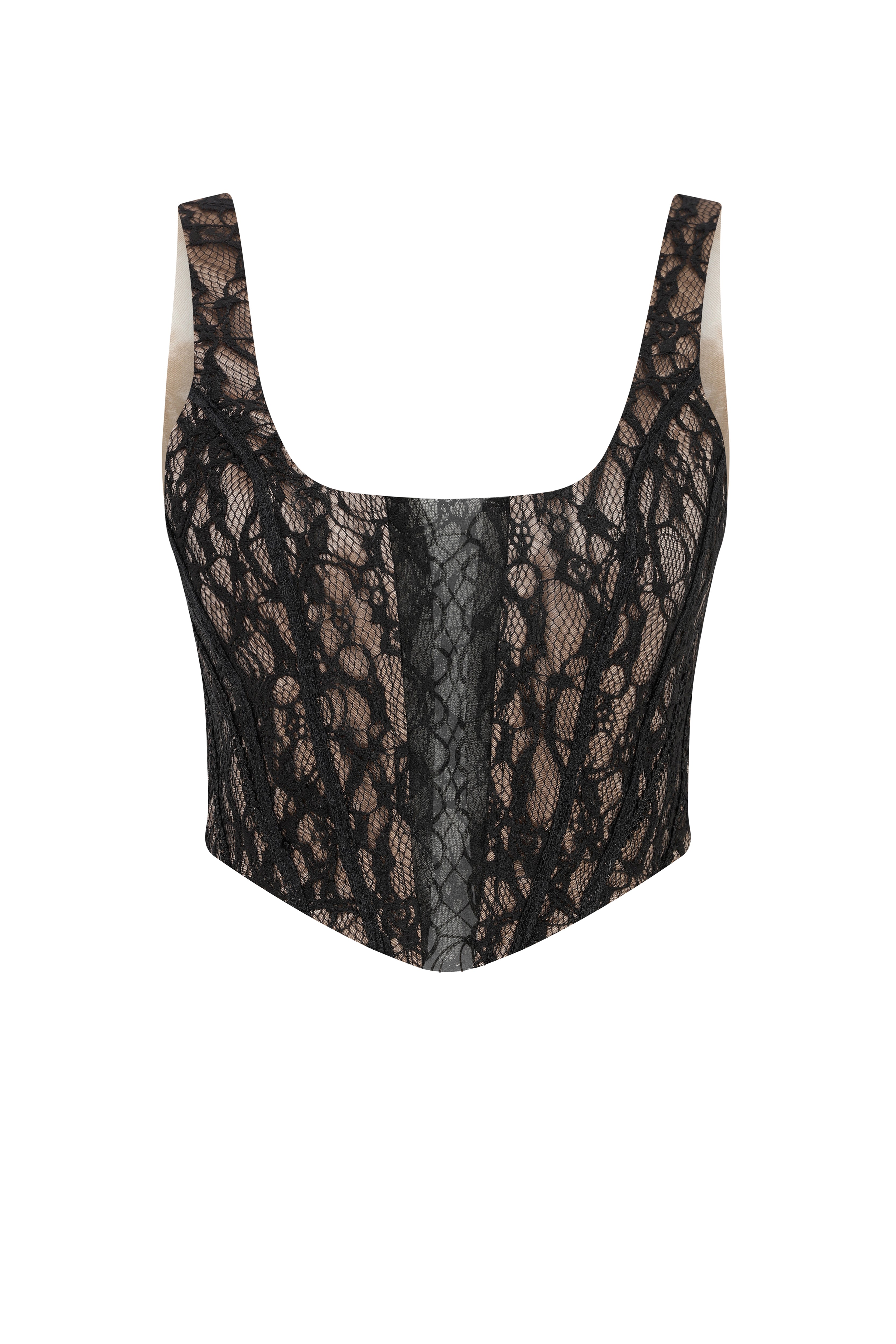 Roccie-Judith Lace Corset-Büstiyer-4-Milagron.com