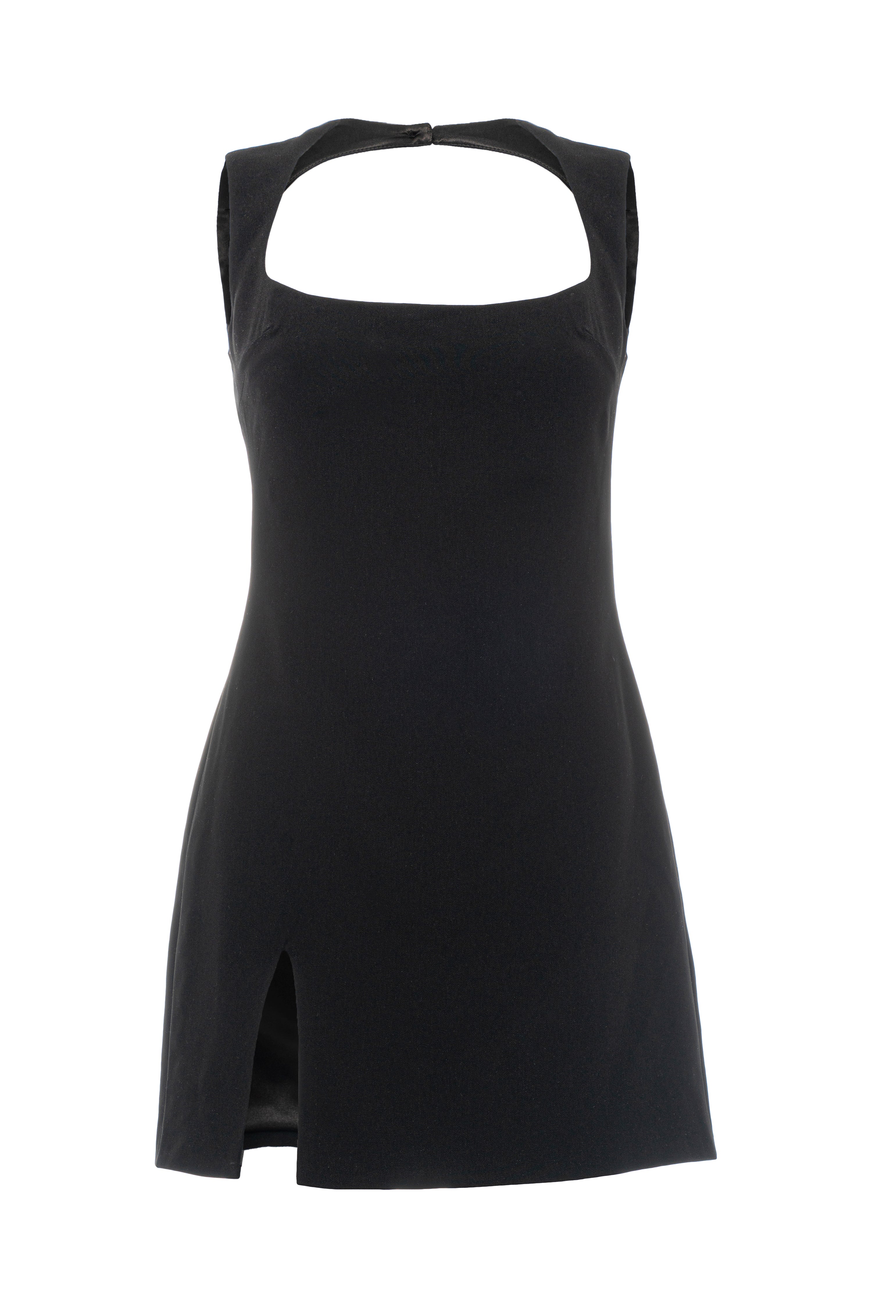 Roccie-Mia Mini Black Dress-Elbise-1-Milagron.com