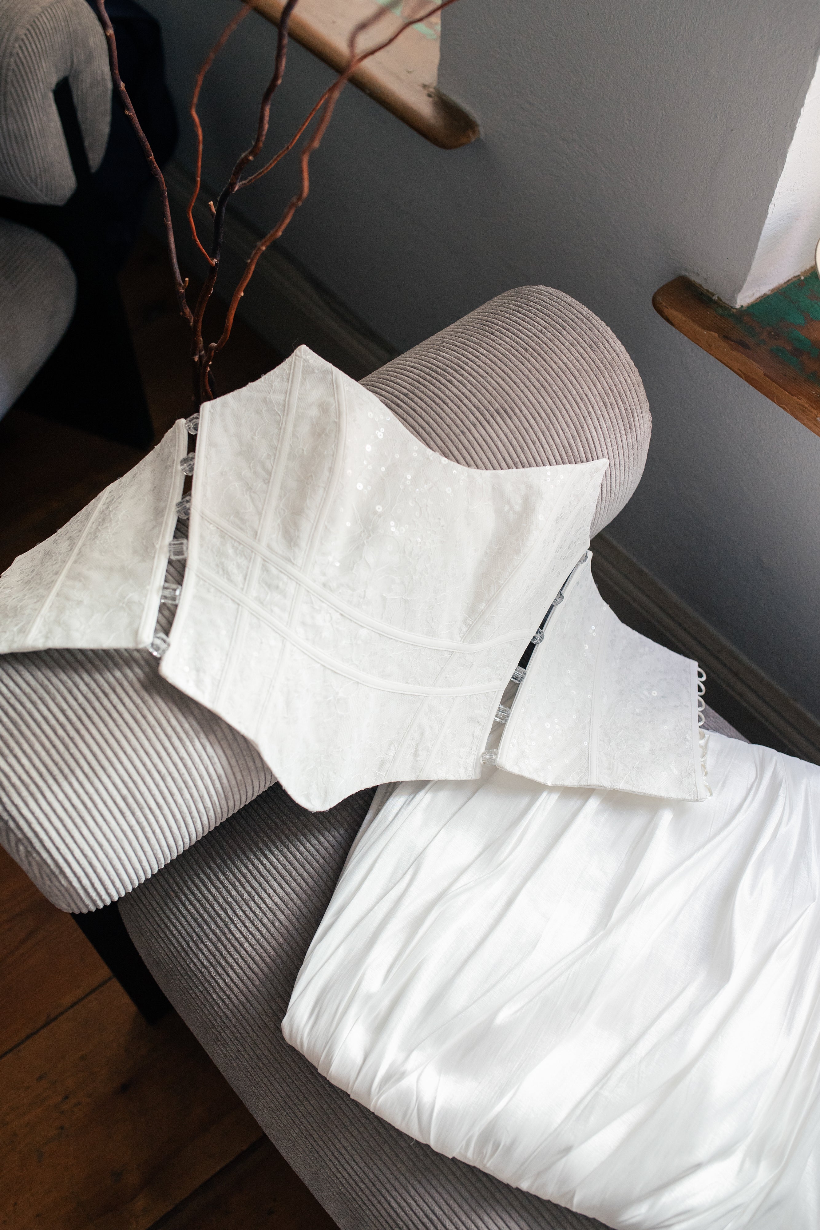 Roccie-Rosa Asymmetric Draped Taffeta Mini Skirt-Etek-3-Milagron.com