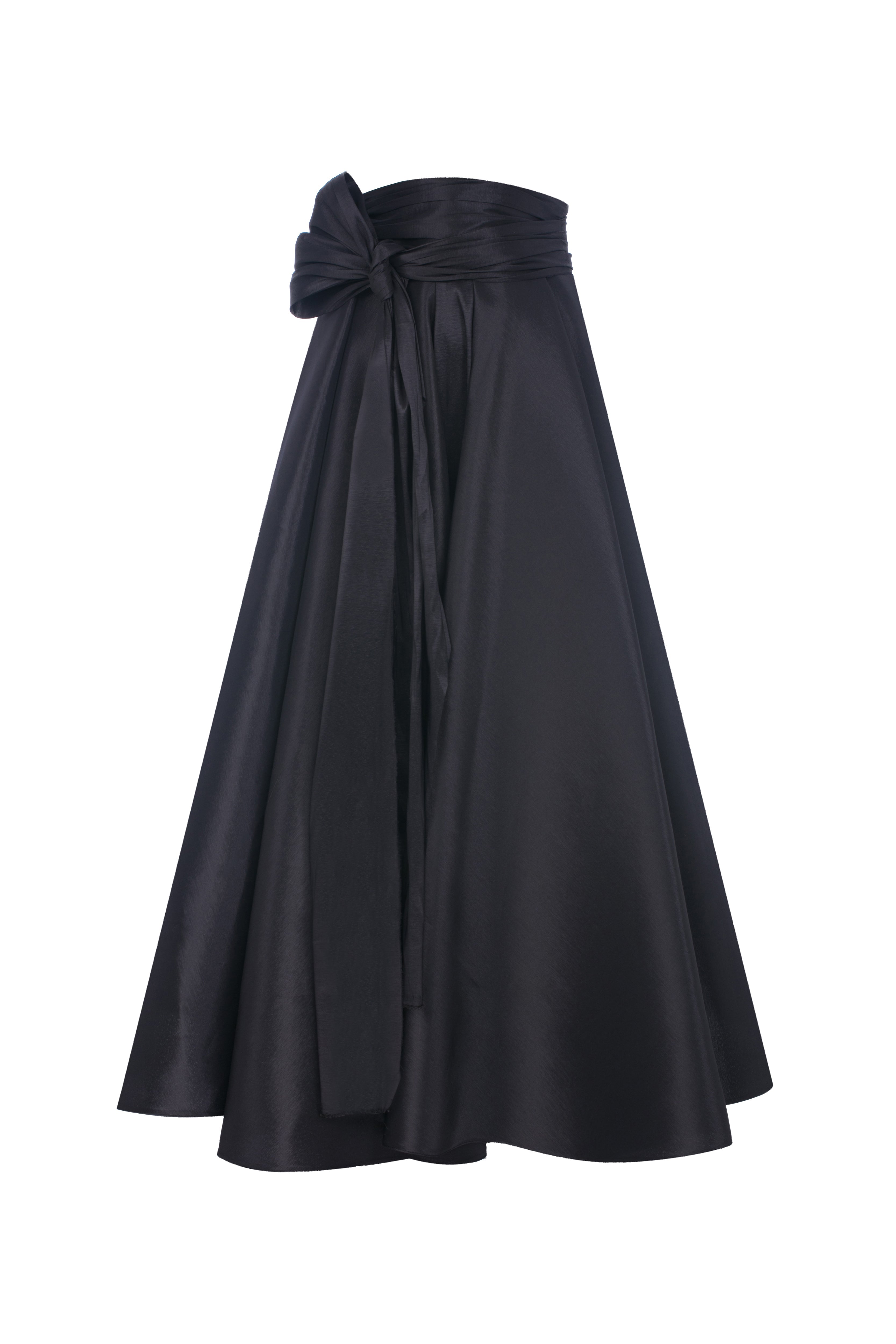 Roccie-Rosalinda Taffeta Maxi Skirt-Etek-5-Milagron.com