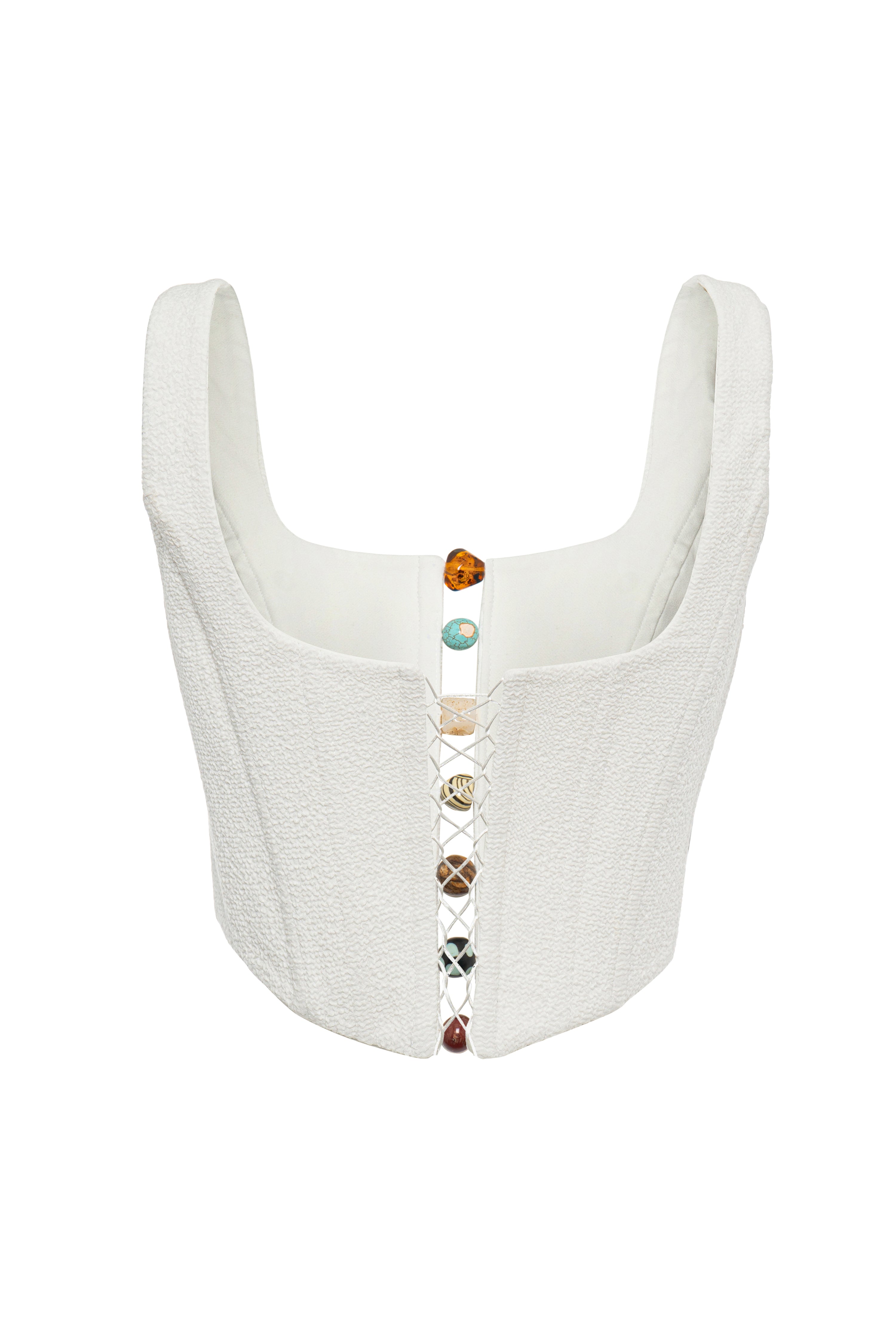 Roccie-Sandra Naturel Stone Cotton Blend Corset-Büstiyer-3-Milagron.com