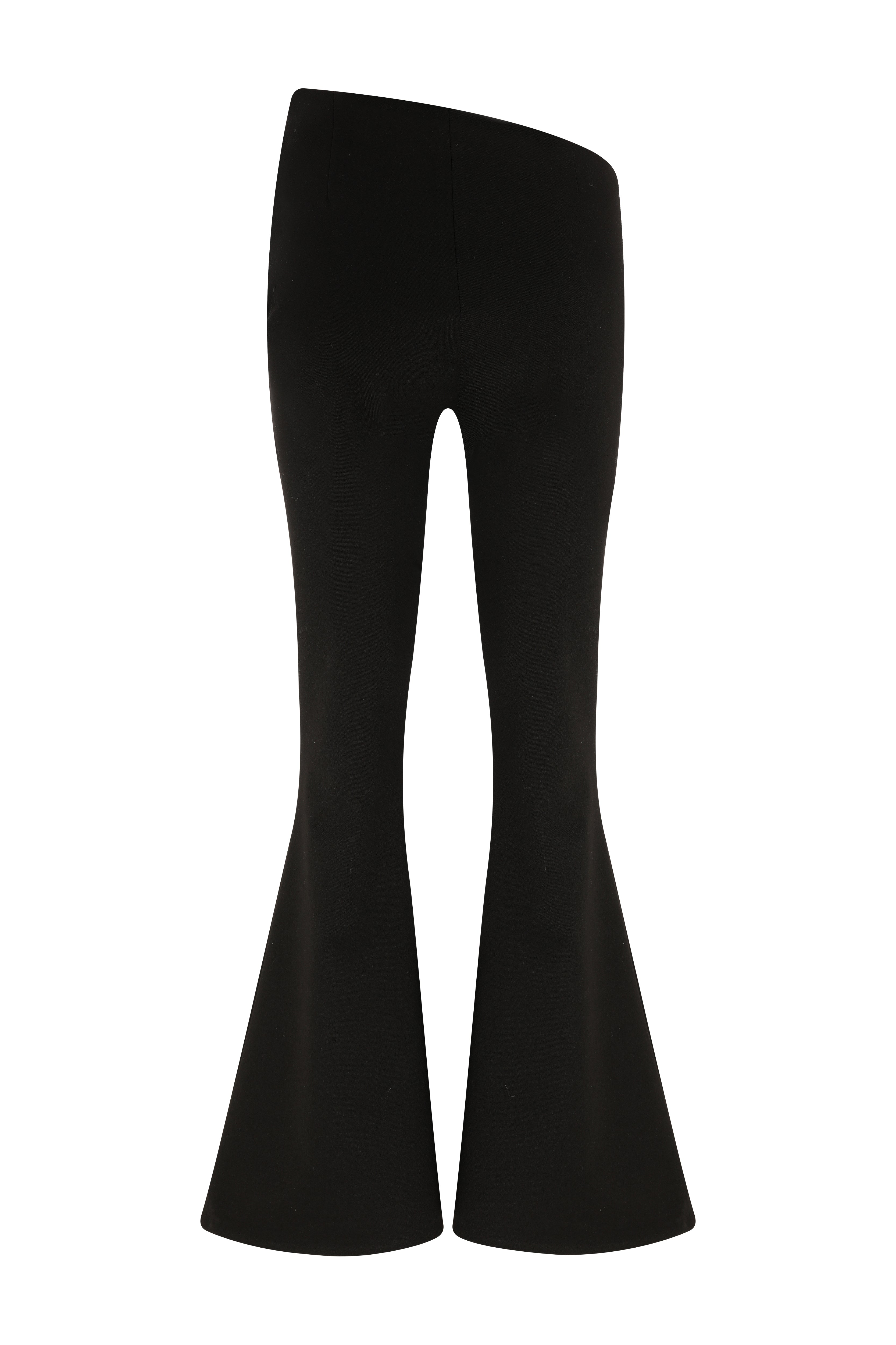 Roccie-Serena Asymmetrical Flared Pants-Pantolon-4-Milagron.com