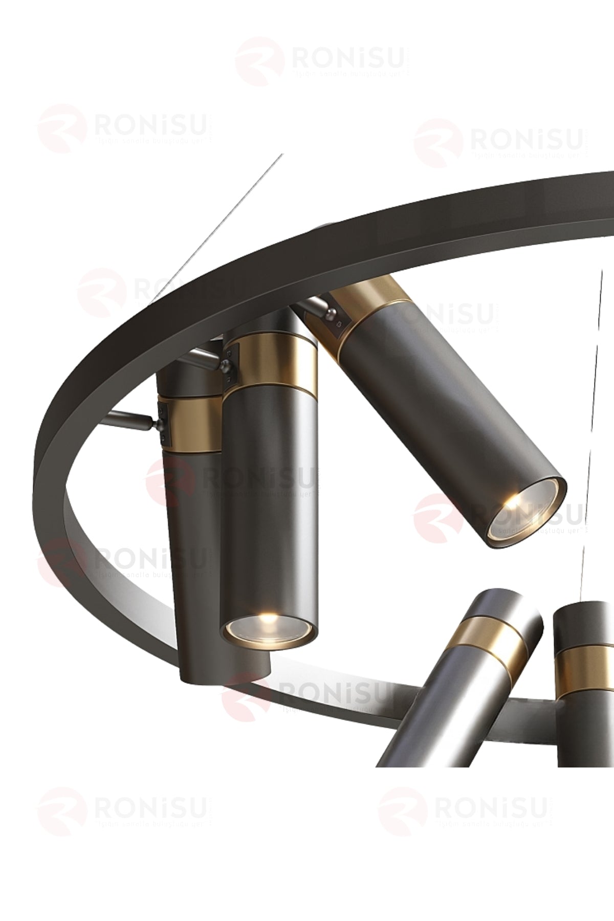 Arlixon Siyah Metal Modern Sarkıt Avize - Ra-Avz- 7654-92-60