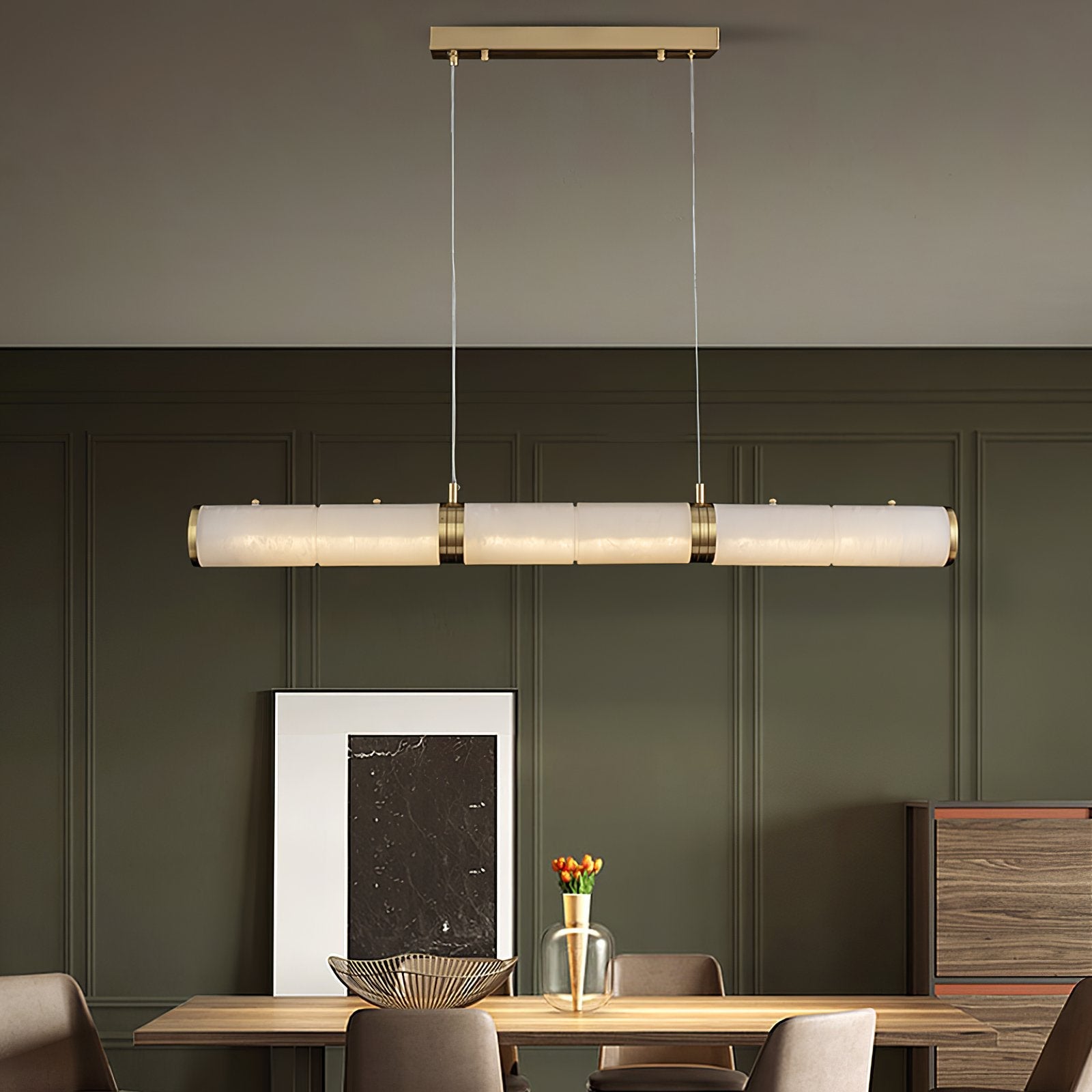 Conley Mermer Avize – Modern Tasarım, Yüksek Tavan Uyumlu Lüks Avize Ra-Avz- 8432-73-91