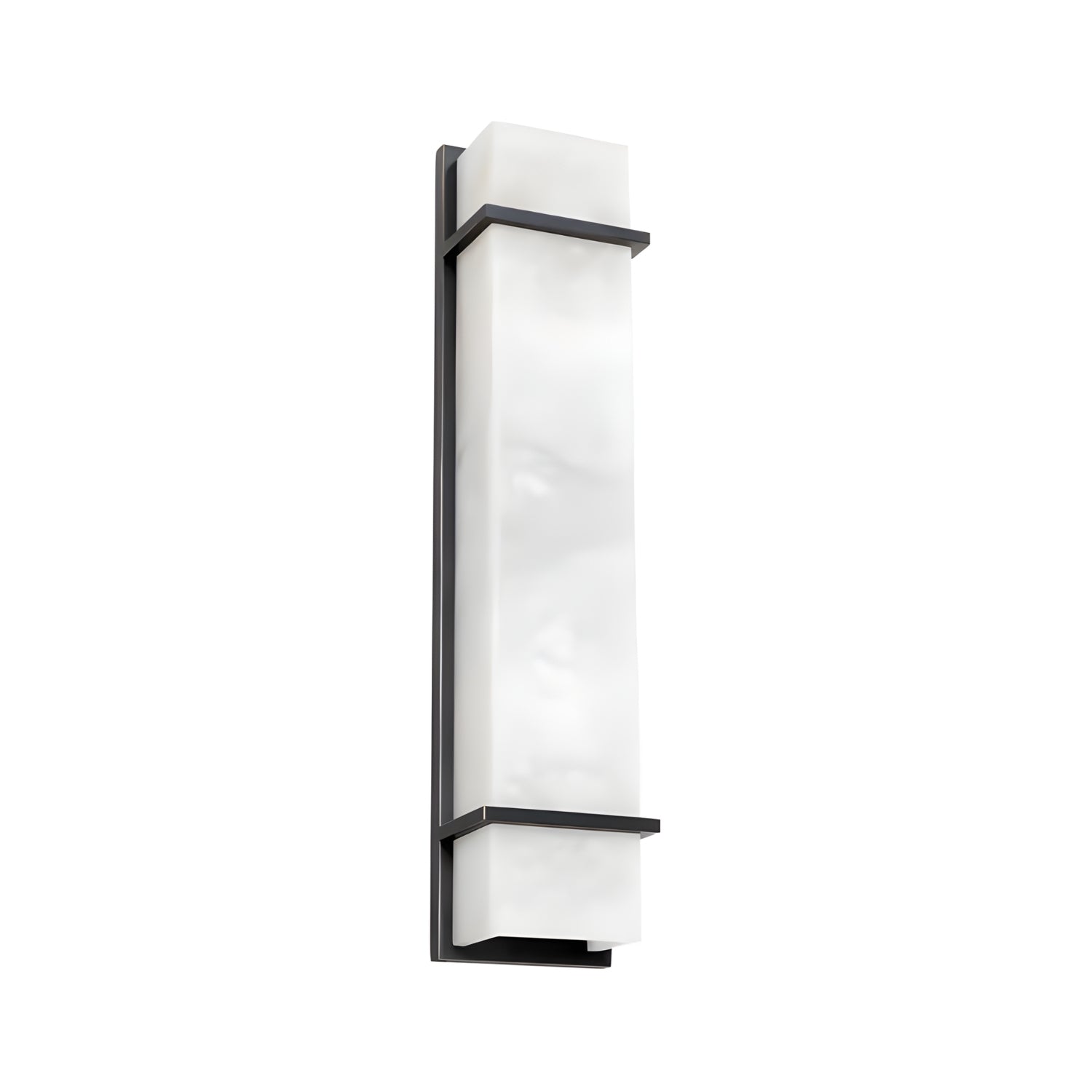 Hestia Modern Lüks Doğal Mermer Bloklu Minimalist Dikey Duvar Apliği Hes-1144