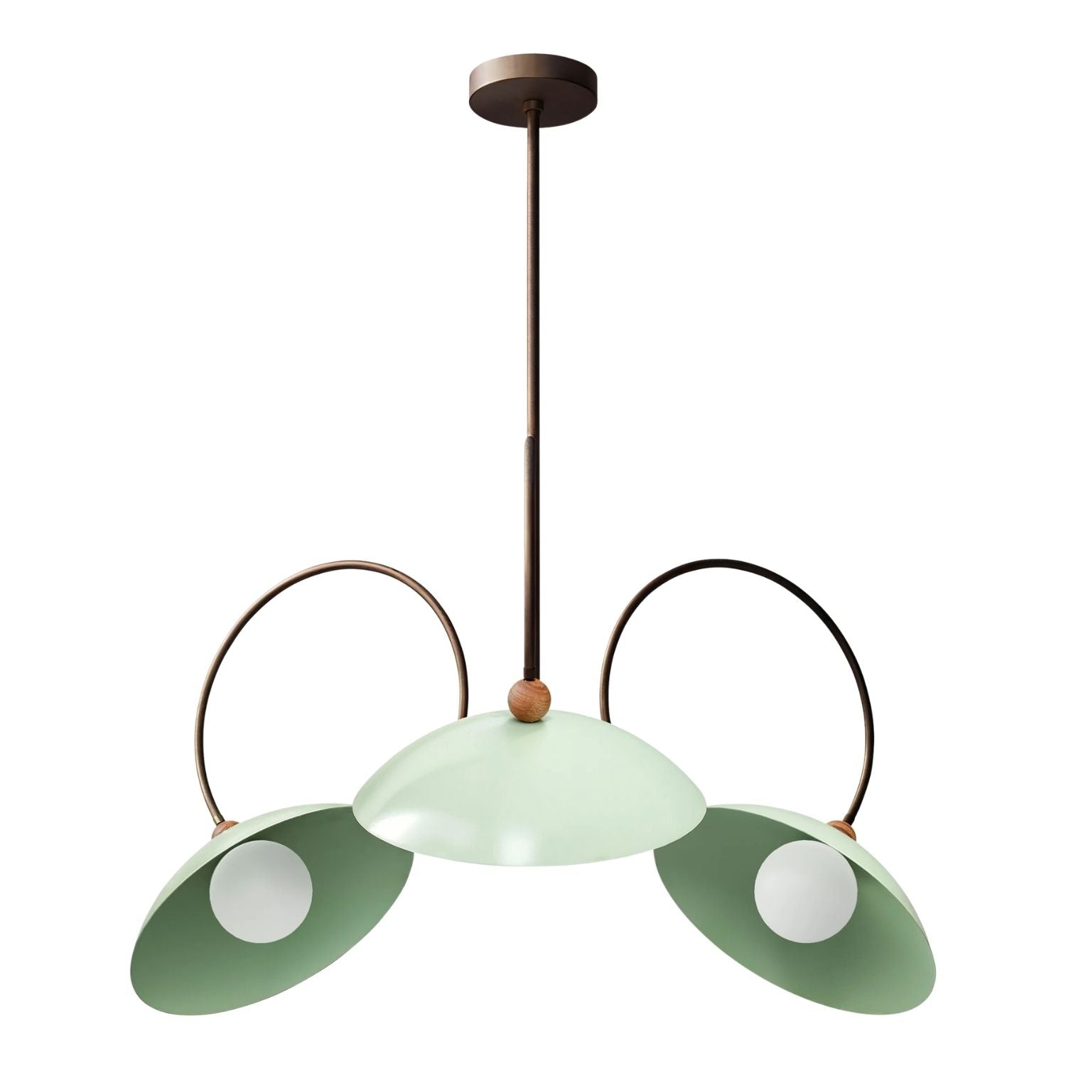 Luravia 3'Lü Modern Retro Tasarım Metal Avize Lur-V3-10-01