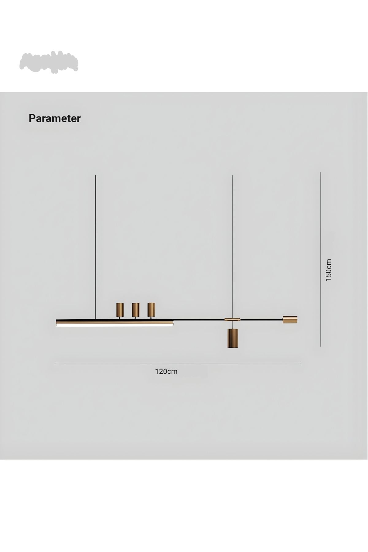 Montgomery Modern Asimetrik Lineer Tasarım Ve Spotlu Sarkıt Avize Vid-Mnt-Asy-Avz