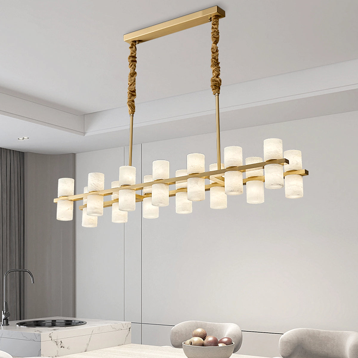 Nuvra Mermer Modern Avize – Minimalist Zarafet, Lüks Tasarım Ra-Avz- 7102-38-27