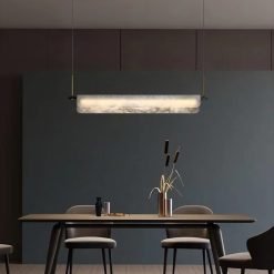 Onice Mermer Sarkıt Avize – Modern Tasarım, Yüksek Tavan İÇin Lüks Avize Ra-Avz- 6129-50-67
