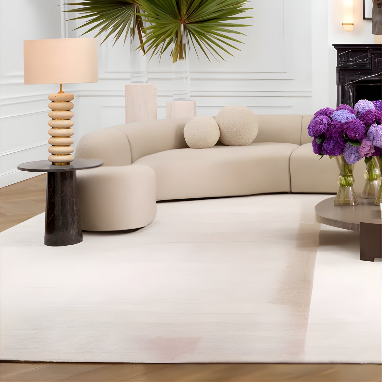 Pedra Lüks Modern Doğal Traverten Taşlı Eskitme Altın Abajur 50 Cm Salon Yatak Odası Masa Lambası Pdr-32Ul