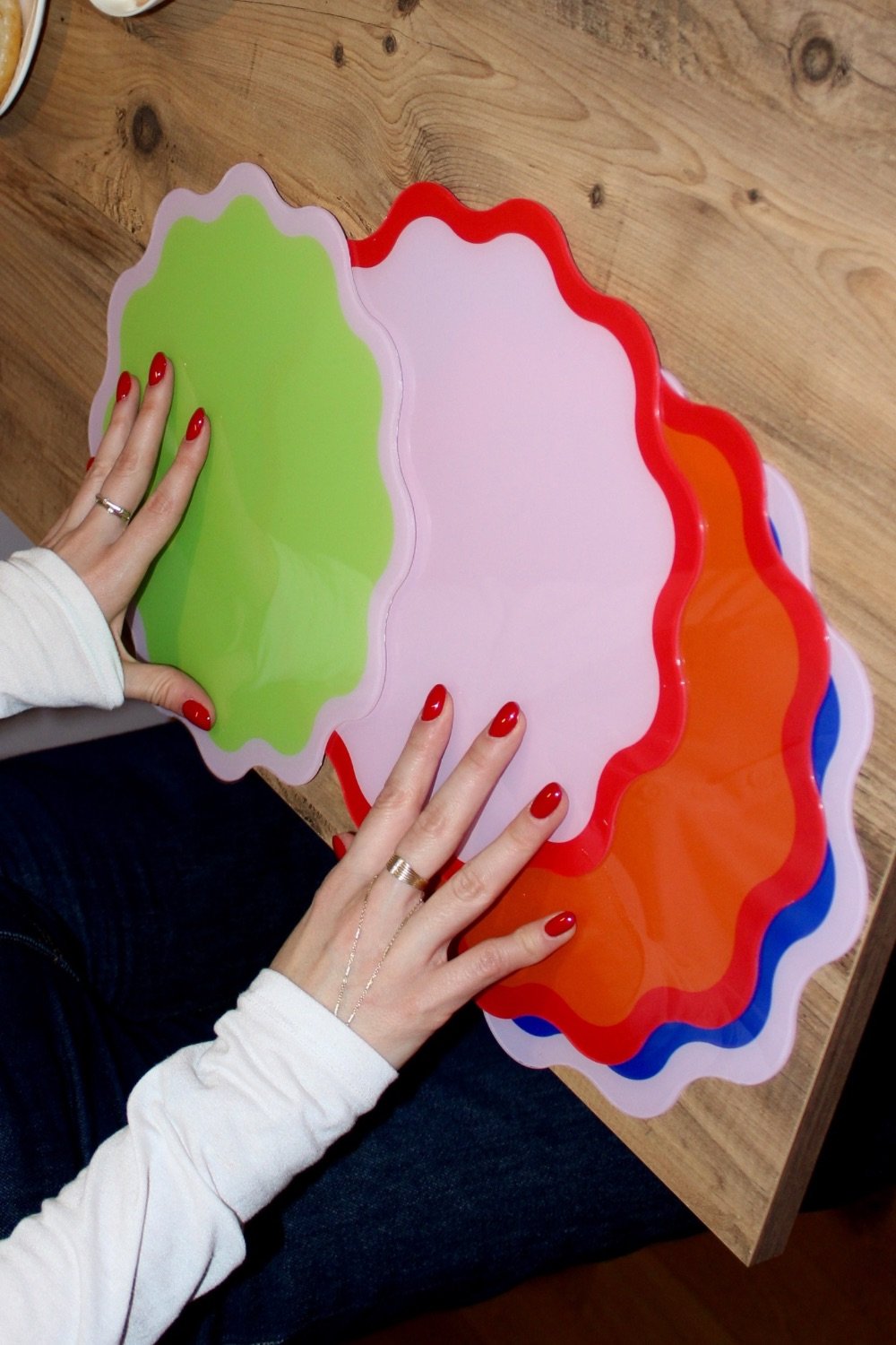 Rooms Design Studio-Funky Mats Amerikan Servis 4'lü Set-Sunum Aksesuarları-2-Milagron.com