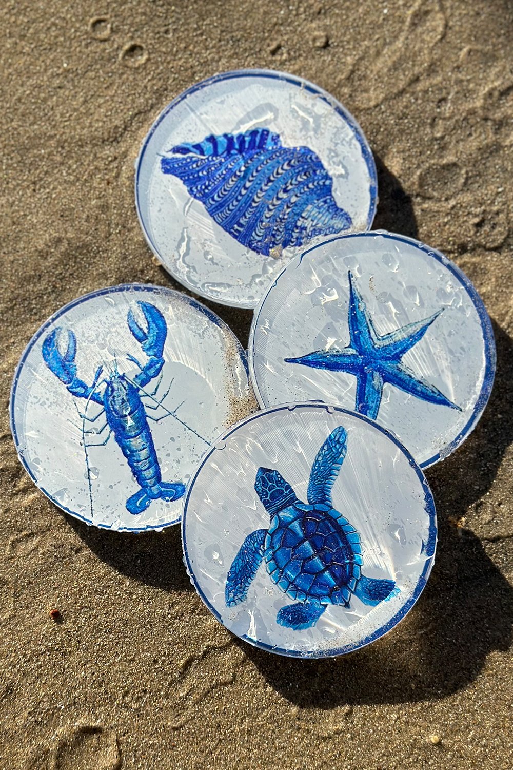 Rooms Design Studio-La Dolce Vita Collection Bardak Altlığı 4'lü Set-Bardak Altlığı-3-Milagron.com