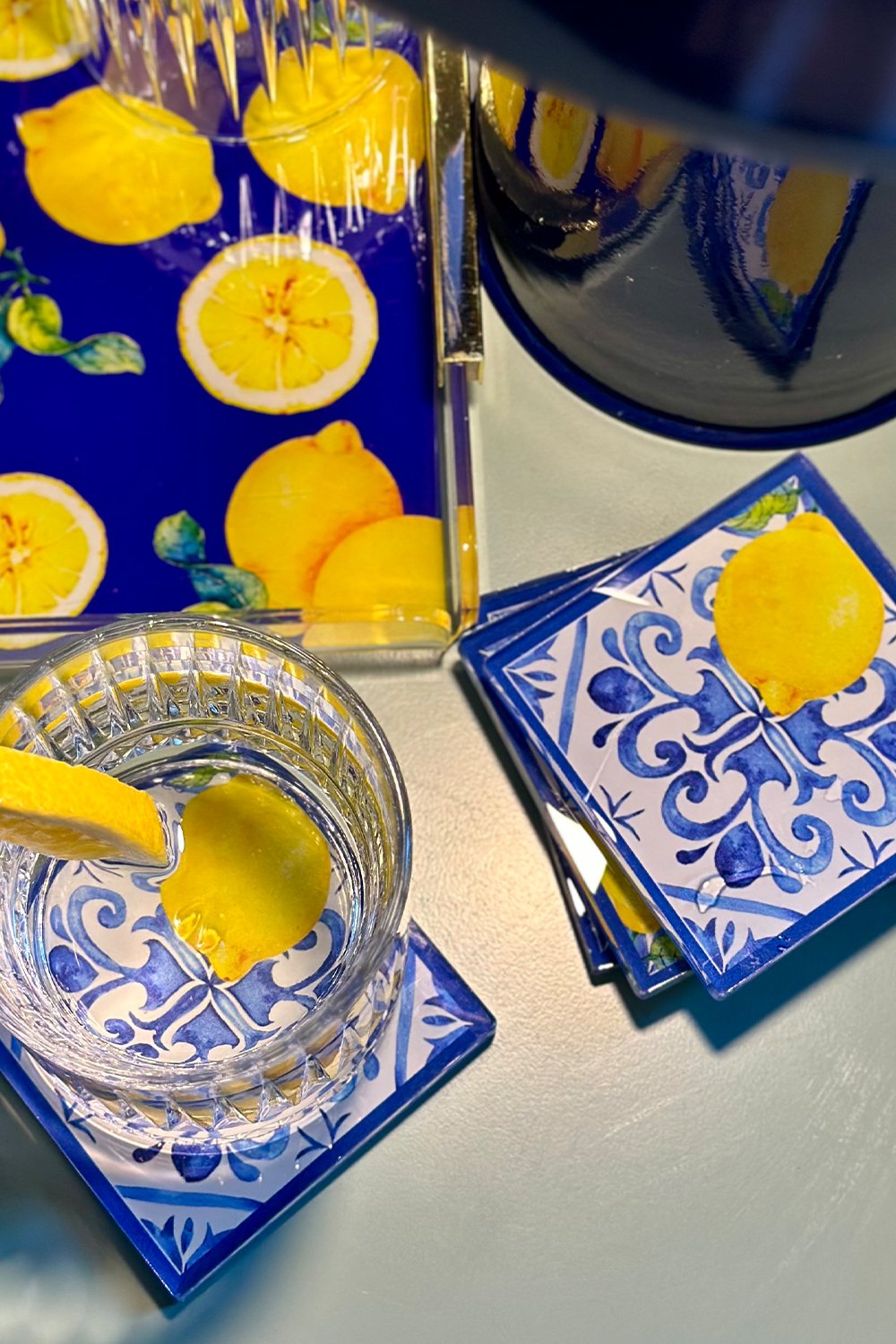 Rooms Design Studio-Limoncello Bardak Altlığı 4'lü Set-Bardak Altlığı-4-Milagron.com