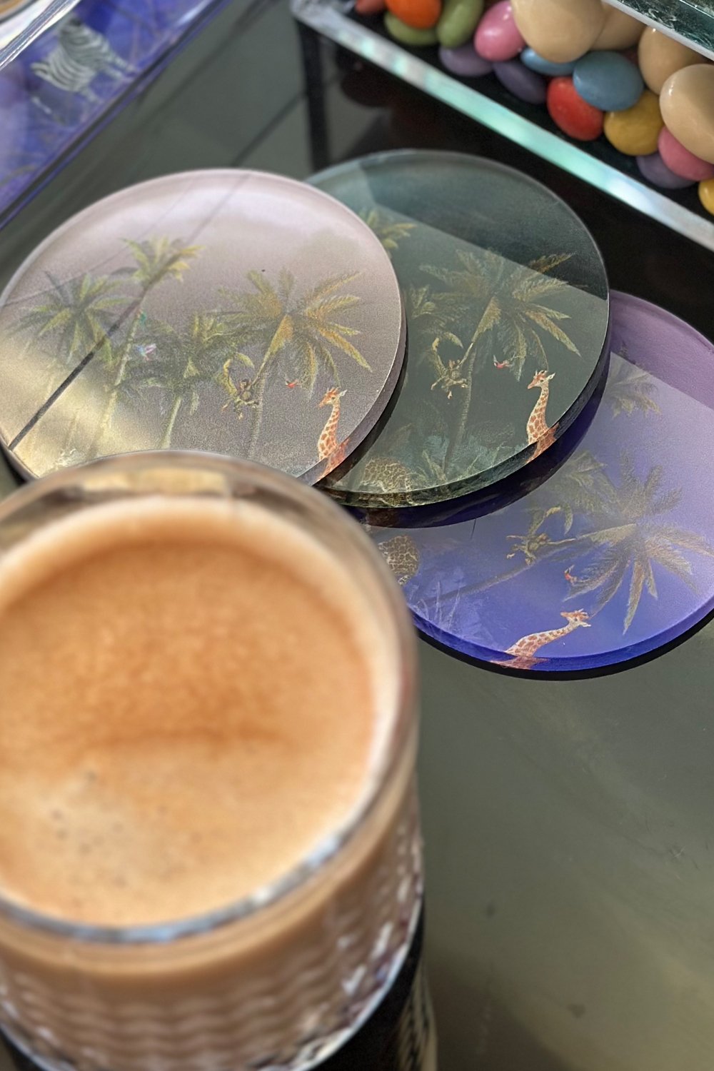 Rooms Design Studio-Wildest Dream Bardak Altlığı 4'lü Set-Bardak Altlığı-4-Milagron.com