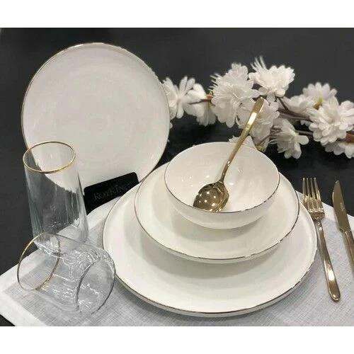 Roy King Gold Slender 24 Parça Porselen Yemek Takımı DSN 045