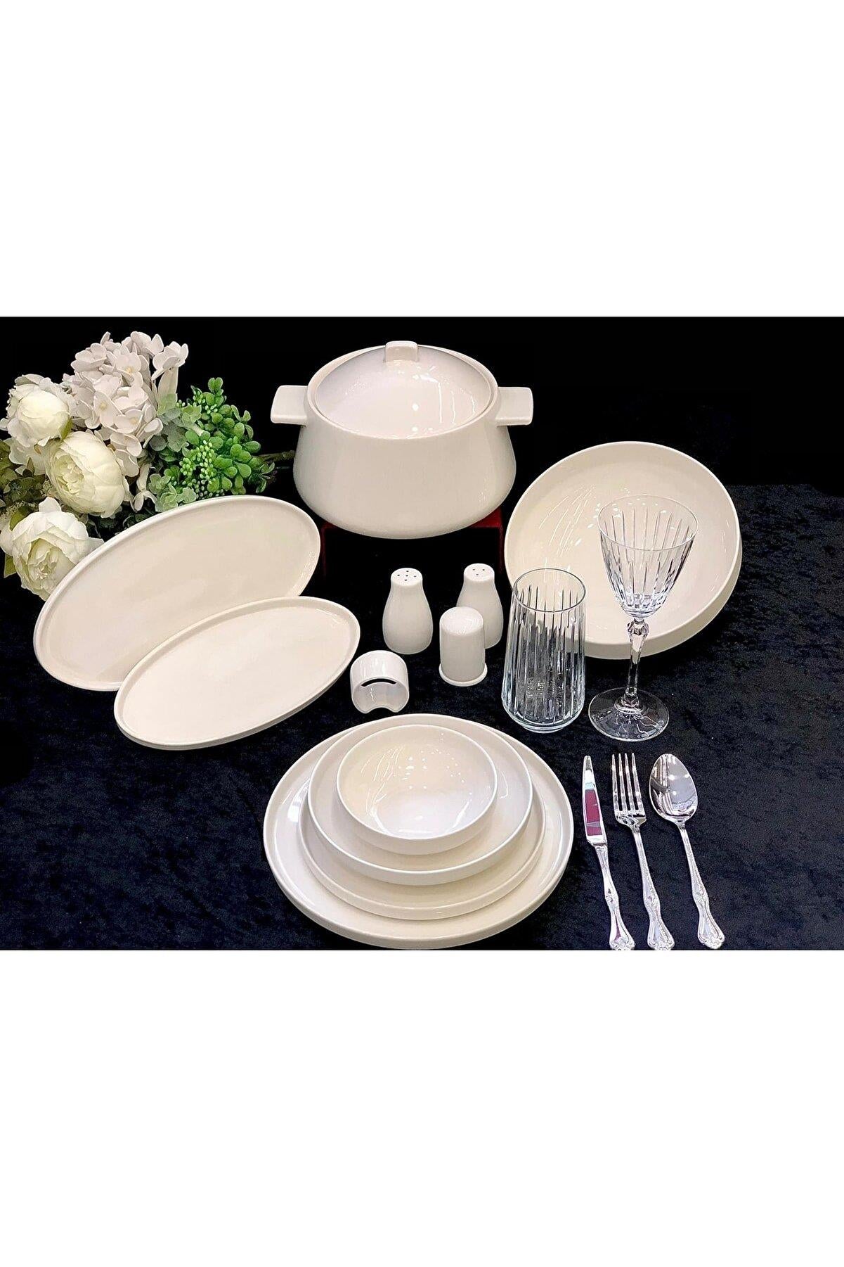 Roy King Pure Life 60 Parça Porselen Yemek Takımı DSN 037