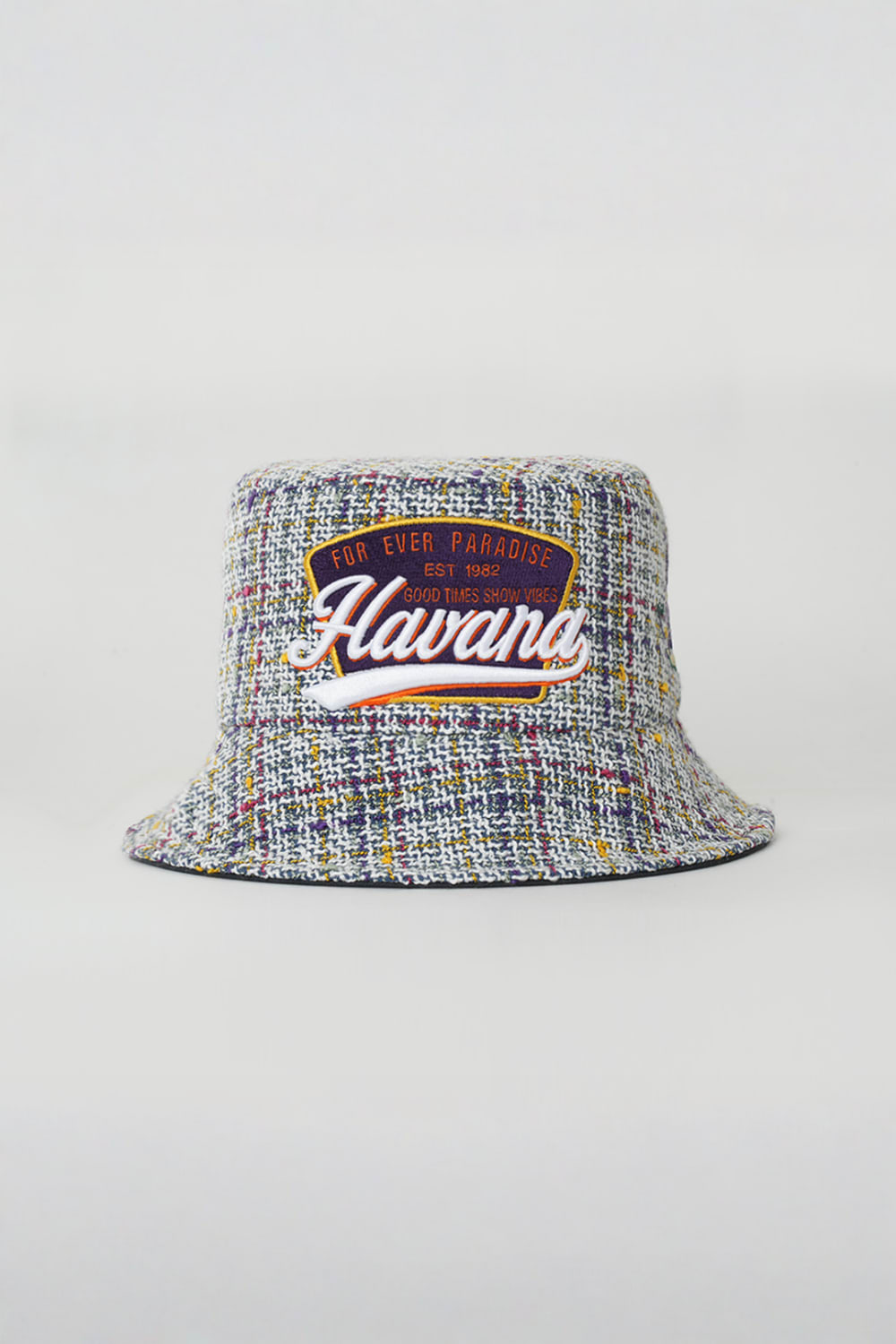 RustandRich-Bucket Şapka City's Collection Havana Beyaz Unisex-Şapka-1-Milagron.com