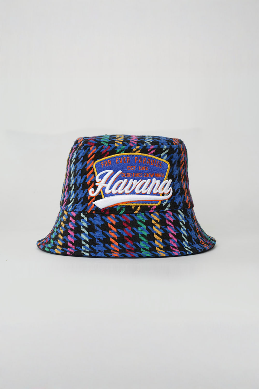 RustandRich-Bucket Şapka City's Collection Havana İndigo Unisex-Şapka-1-Milagron.com