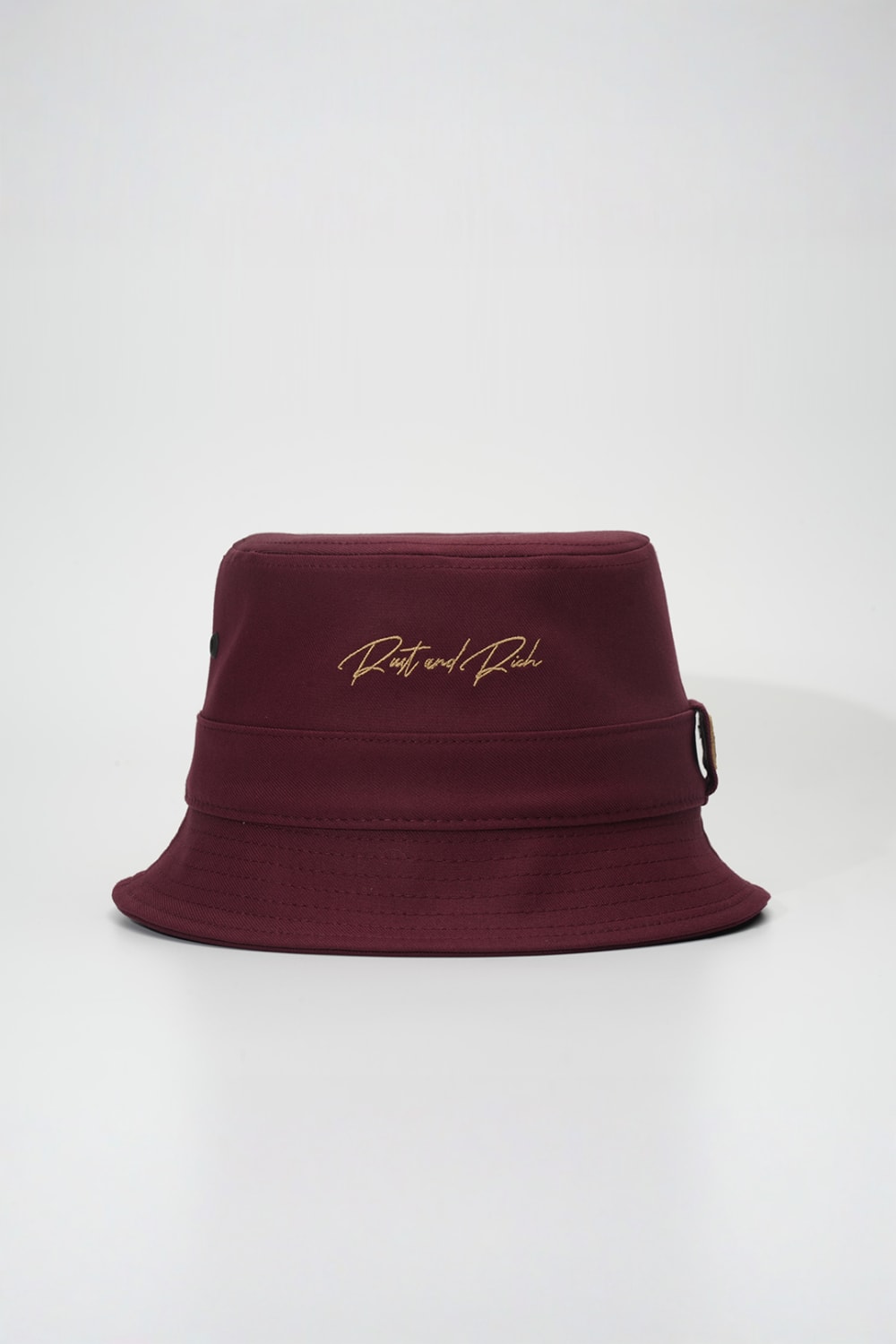 RustandRich-Bucket Şapka Timeless Collection Basic Bordo Unisex-Şapka-1-Milagron.com
