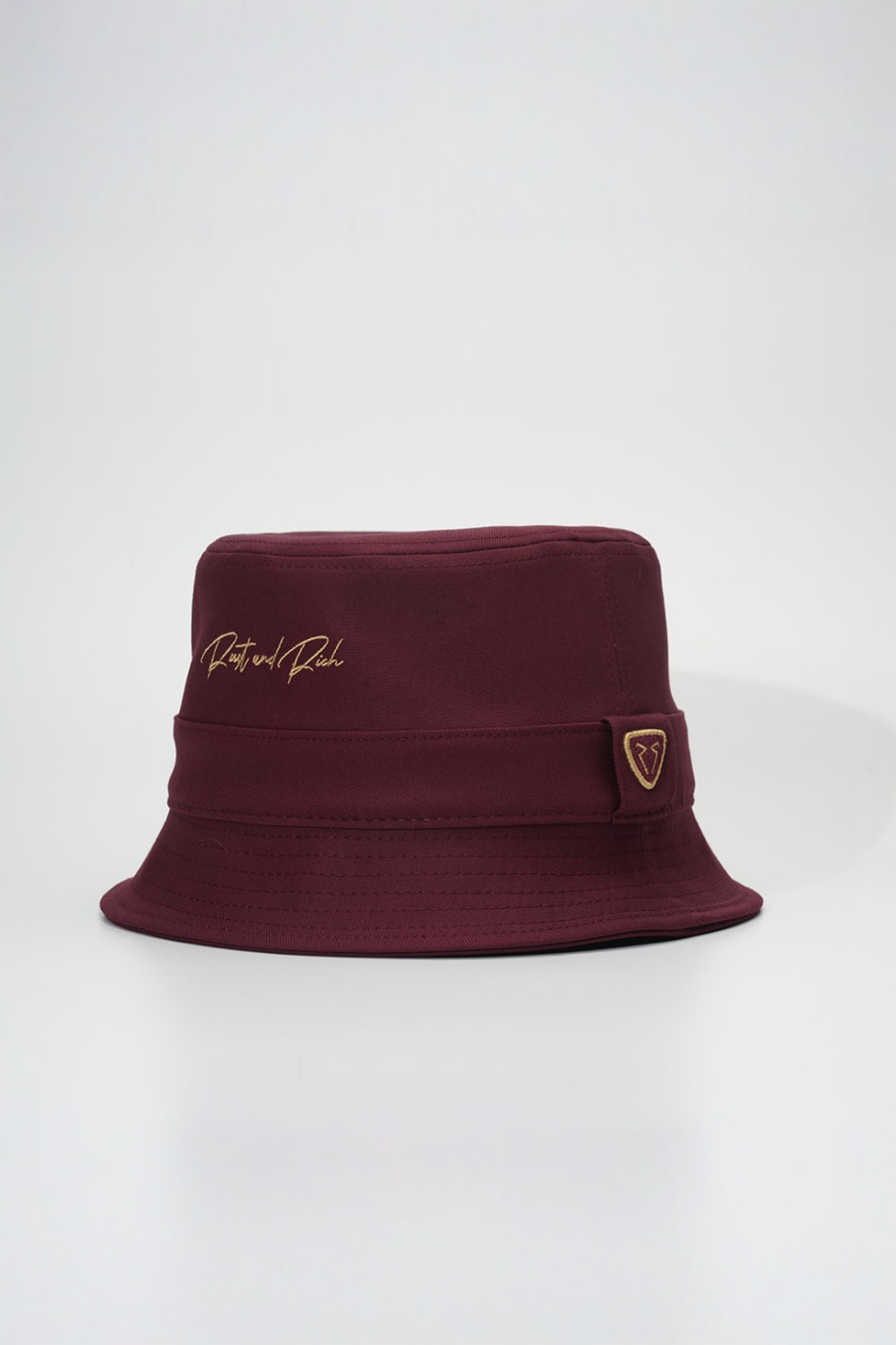 RustandRich-Bucket Şapka Timeless Collection Basic Bordo Unisex-Şapka-2-Milagron.com