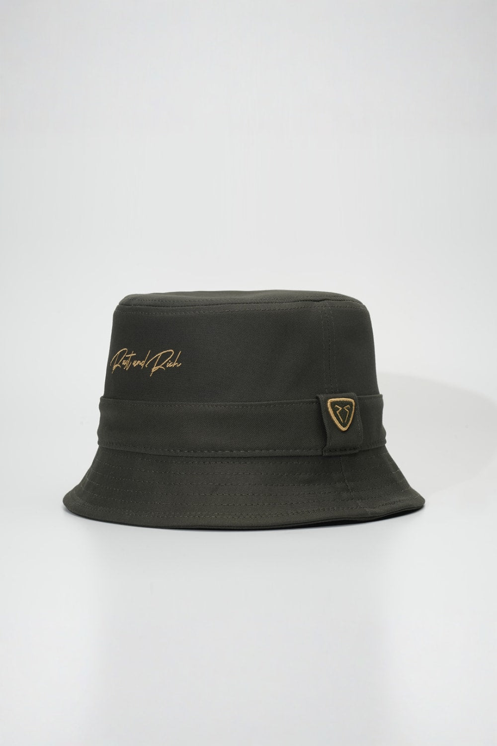 RustandRich-Bucket Şapka Timeless Collection Basic Haki Unisex-Şapka-2-Milagron.com