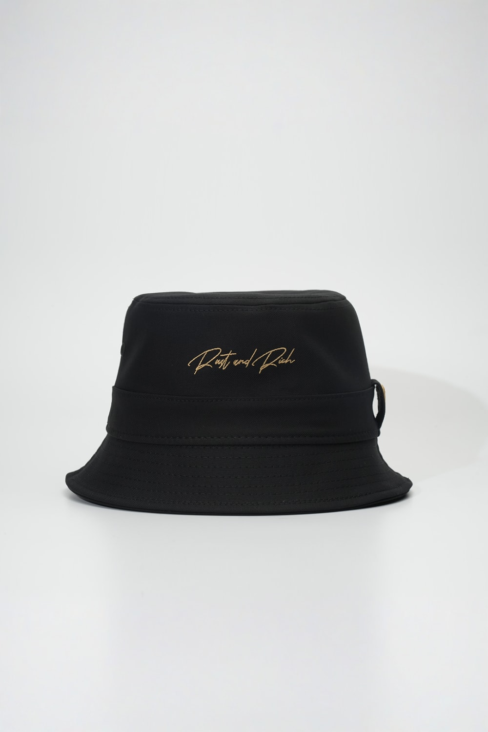 RustandRich-Bucket Şapka Timeless Collection Basic Siyah Unisex-Şapka-1-Milagron.com