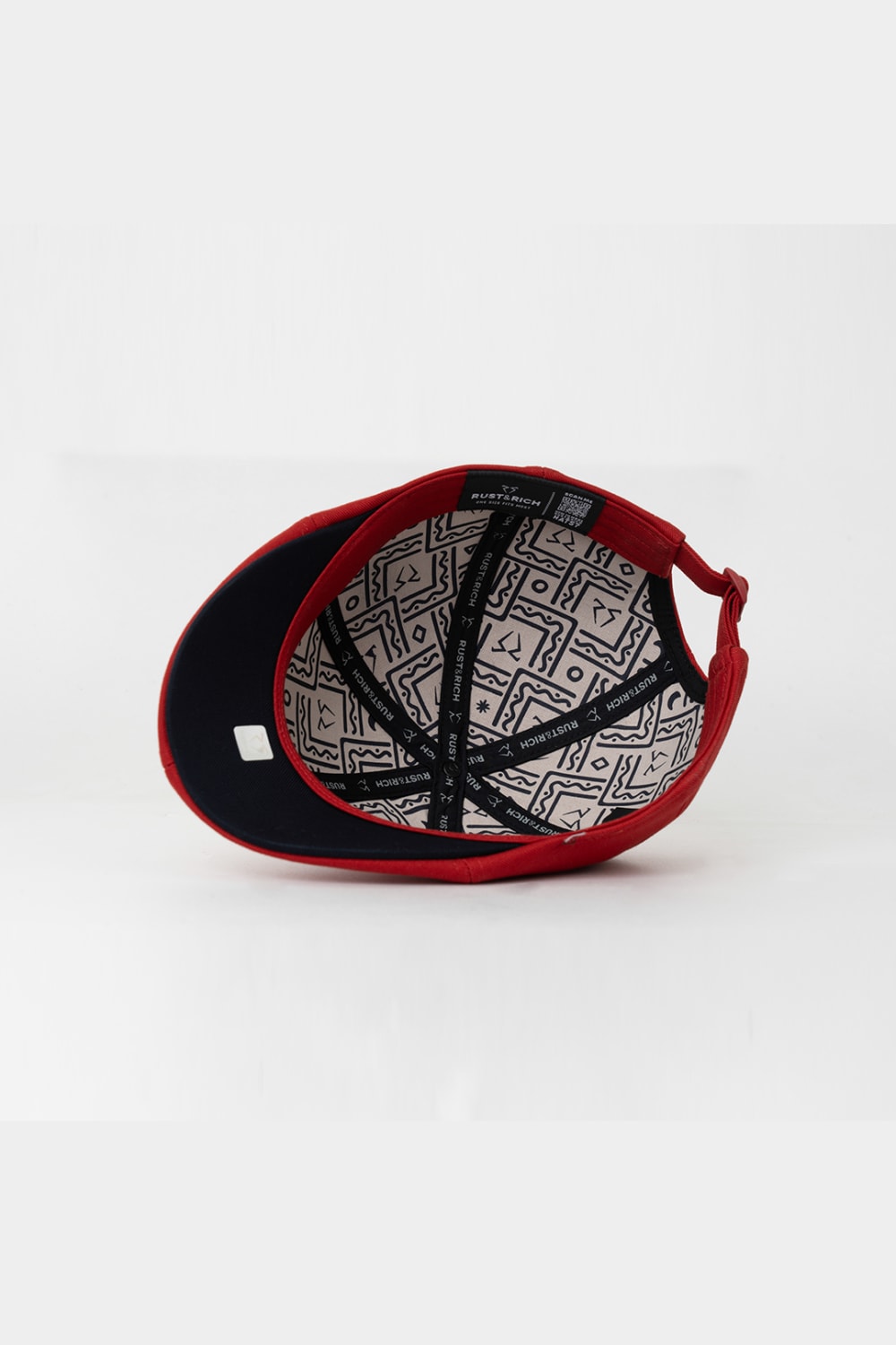 RustandRich-Casket Şapka Timeless Collection Basic Kırmızı Unisex-Şapka-4-Milagron.com