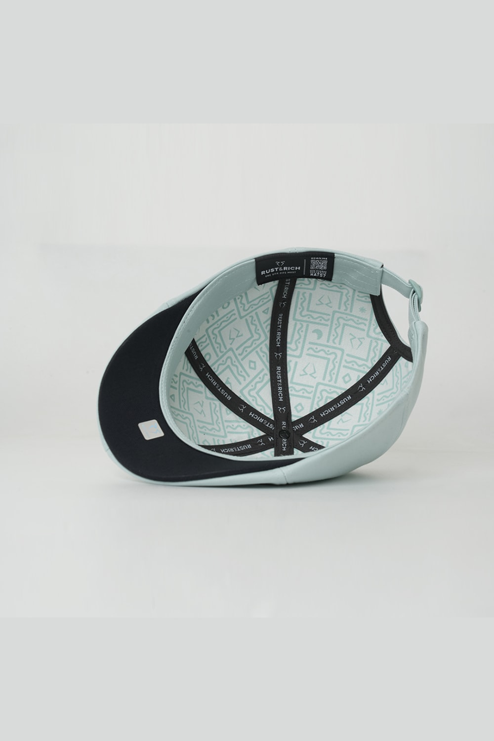 RustandRich-Casket Şapka Timeless Collection Basic Mint Yeşili Unisex-Şapka-5-Milagron.com