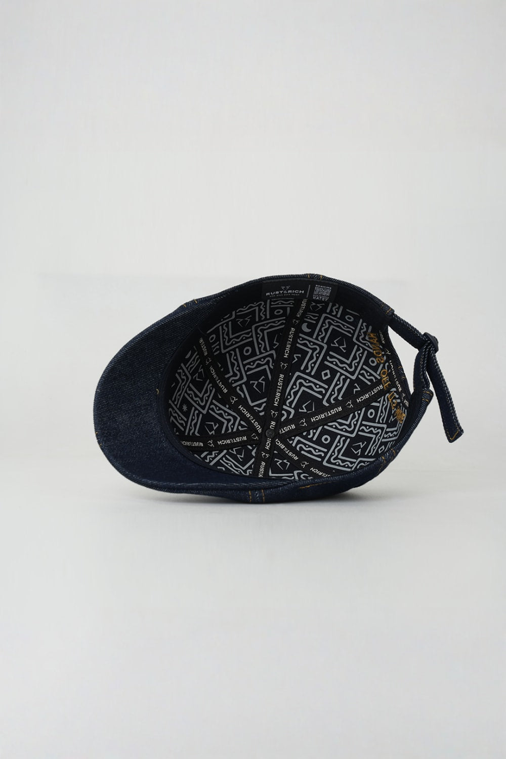 RustandRich-Casket Şapka Urban Collection Hands Off Denim Unisex-Şapka-5-Milagron.com