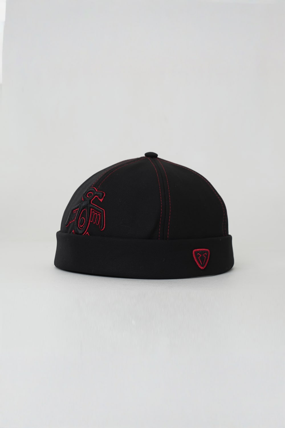 RustandRich-Docker Şapka The Indians Collection Red Indian Siyah/kırmızı Unisex-Şapka-1-Milagron.com