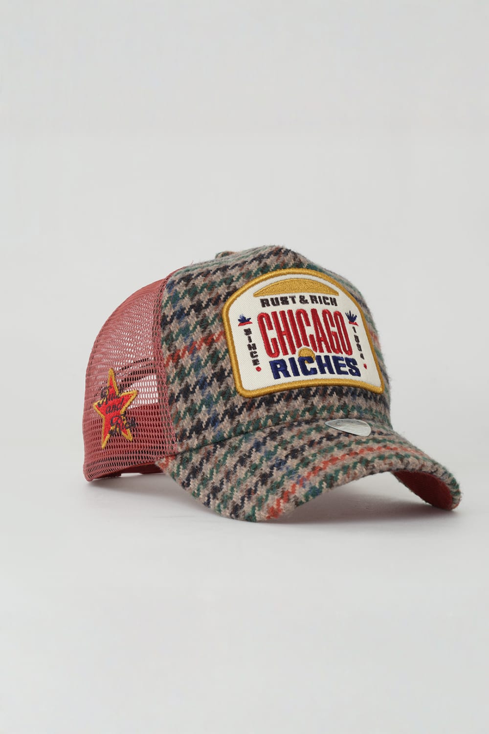 RustandRich-Trucker Şapka City's Collection Chicago Yeşil Unisex-Şapka-3-Milagron.com