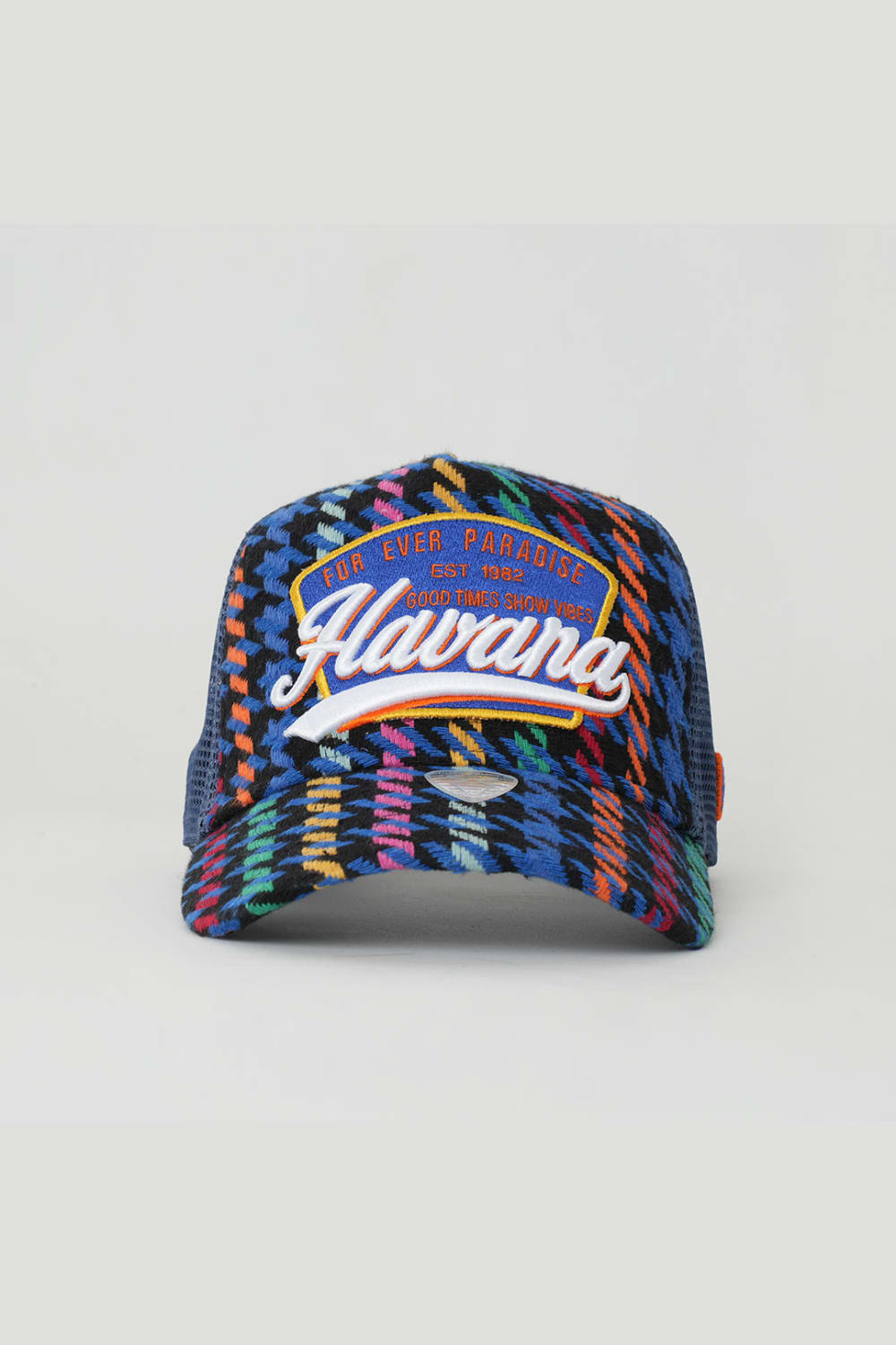 RustandRich-Trucker Şapka City's Collection Havana İndigo Unisex-Şapka-2-Milagron.com