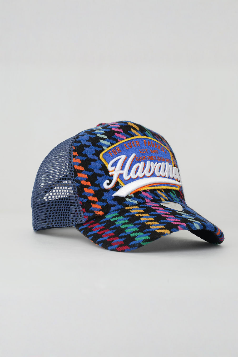 RustandRich-Trucker Şapka City's Collection Havana İndigo Unisex-Şapka-3-Milagron.com