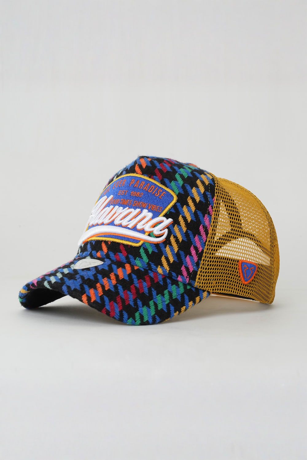 RustandRich-Trucker Şapka City's Collection Havana Sarı Unisex-Şapka-1-Milagron.com