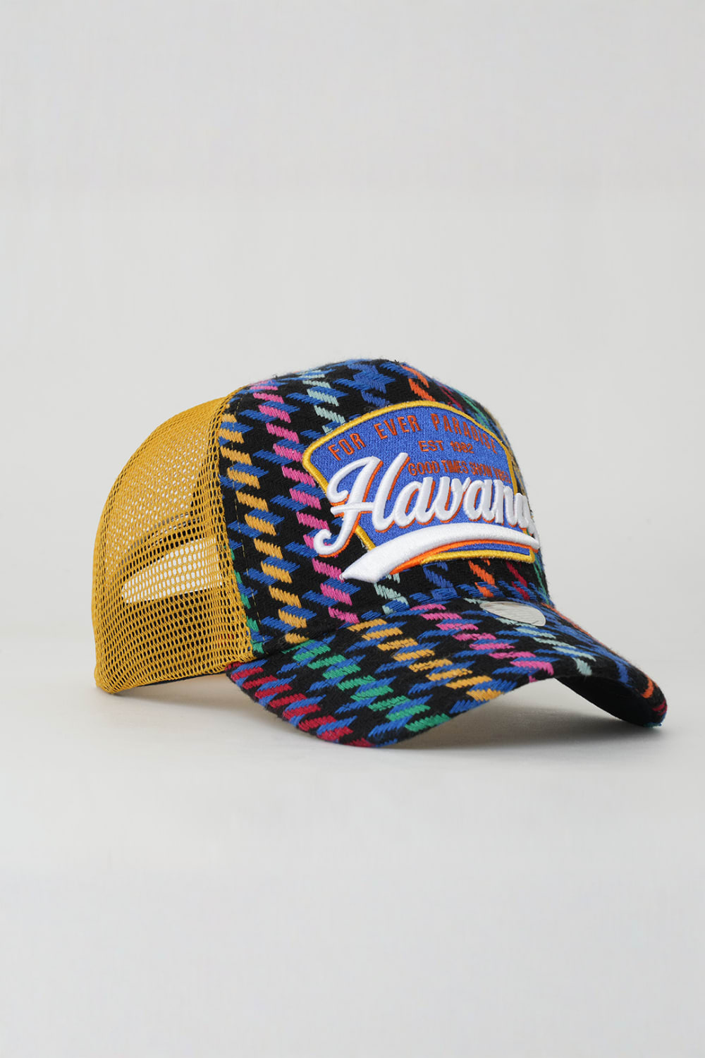 RustandRich-Trucker Şapka City's Collection Havana Sarı Unisex-Şapka-3-Milagron.com