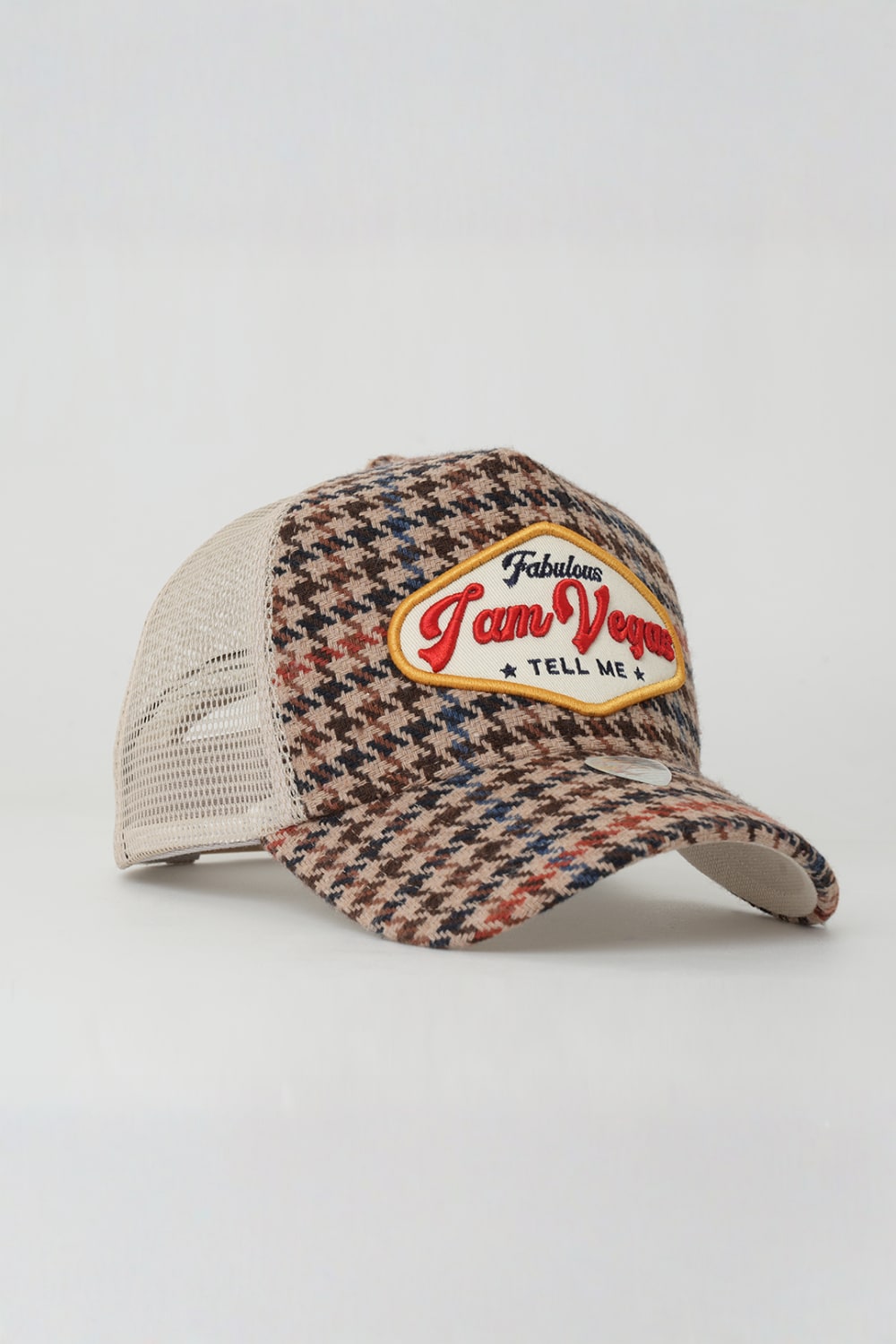 RustandRich-Trucker Şapka City's Collection Vegas Bej Unisex-Şapka-3-Milagron.com