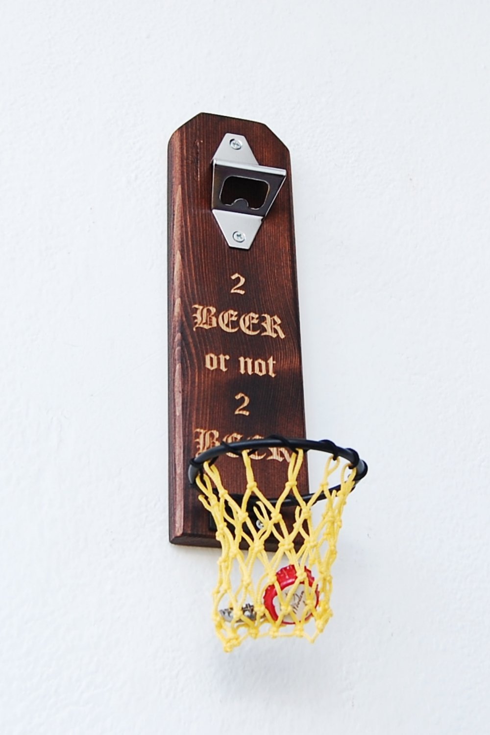 Rustic Wooden Art-2 Beer Not 2 Beer Şişe Açacağı - Potalı-Mutfak Aksesuarları-3-Milagron.com