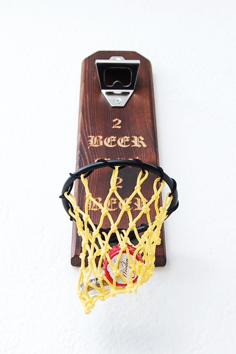 Rustic Wooden Art-2 Beer Not 2 Beer Şişe Açacağı - Potalı-Mutfak Aksesuarları-5-Milagron.com