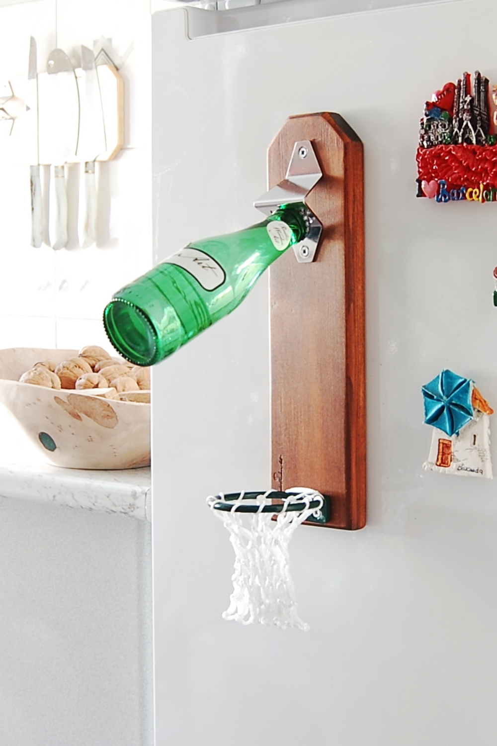 Rustic Wooden Art-Buzdolabı Mıknatıslı Şişe Açacağı-Mutfak Aksesuarları-1-Milagron.com