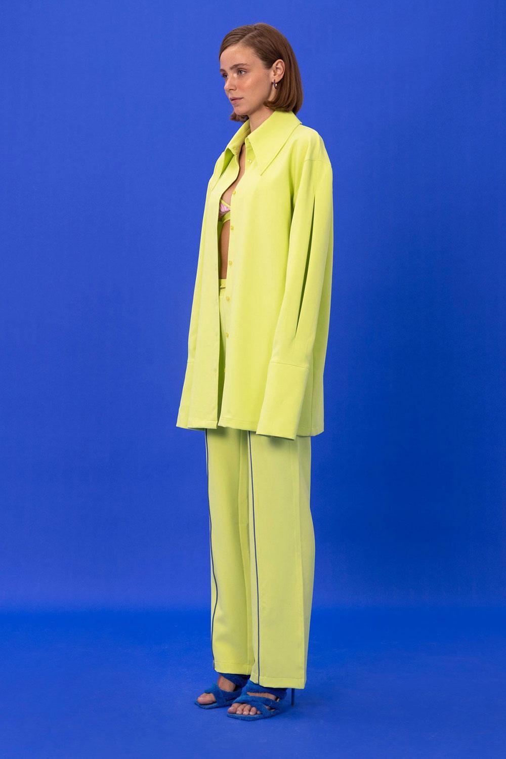 SBNM-After Party Lime Shirt-Gömlek-4-Milagron.com