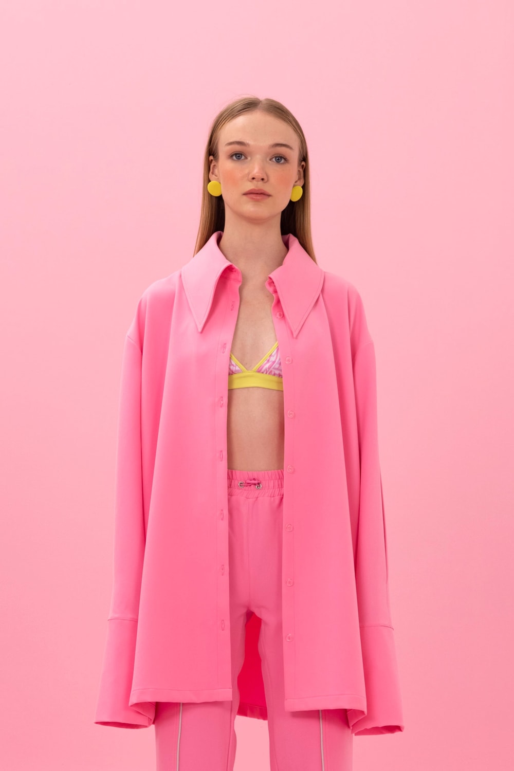 SBNM-After Party Pink Shirt-Gömlek-1-Milagron.com