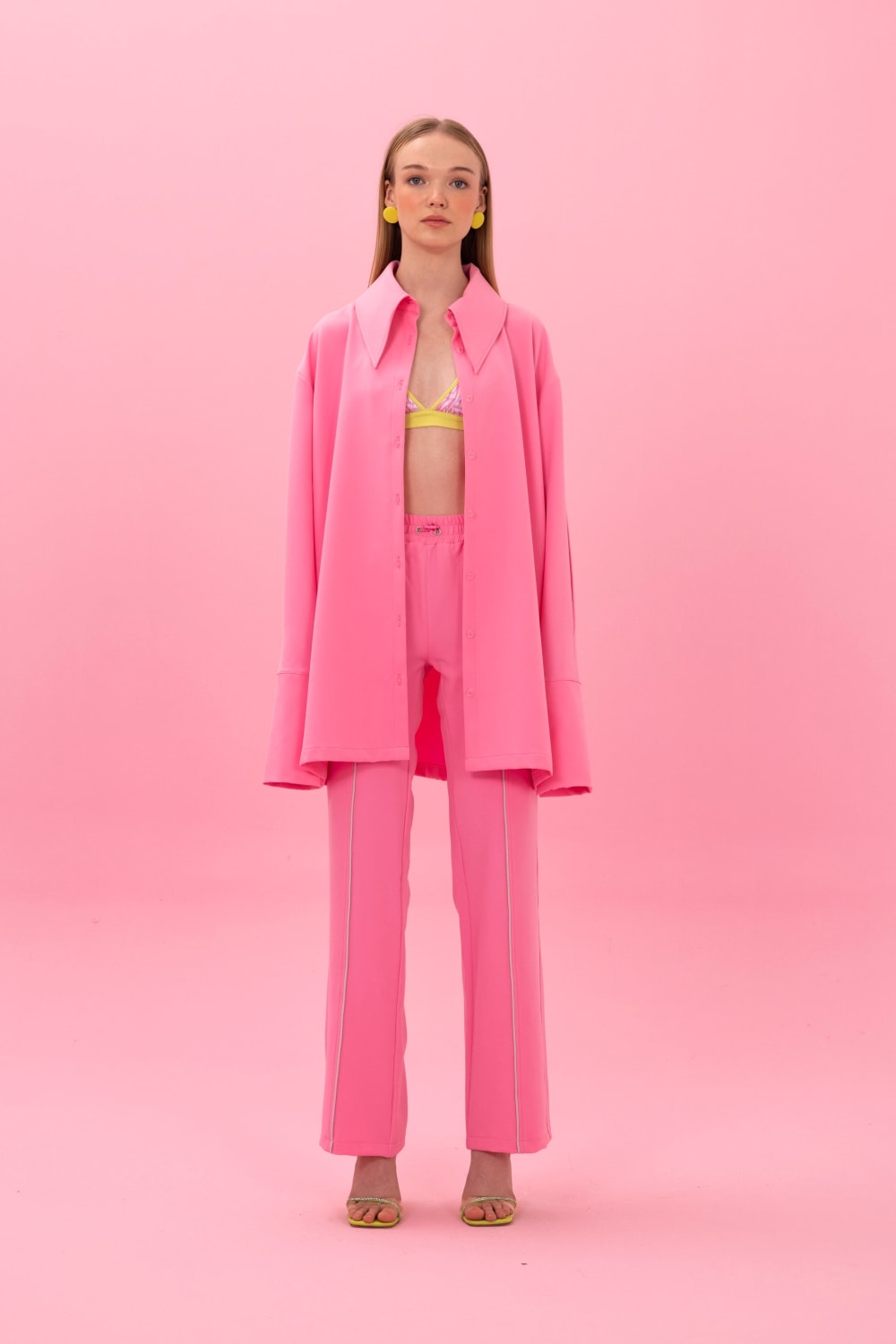 SBNM-After Party Pink Shirt-Gömlek-7-Milagron.com